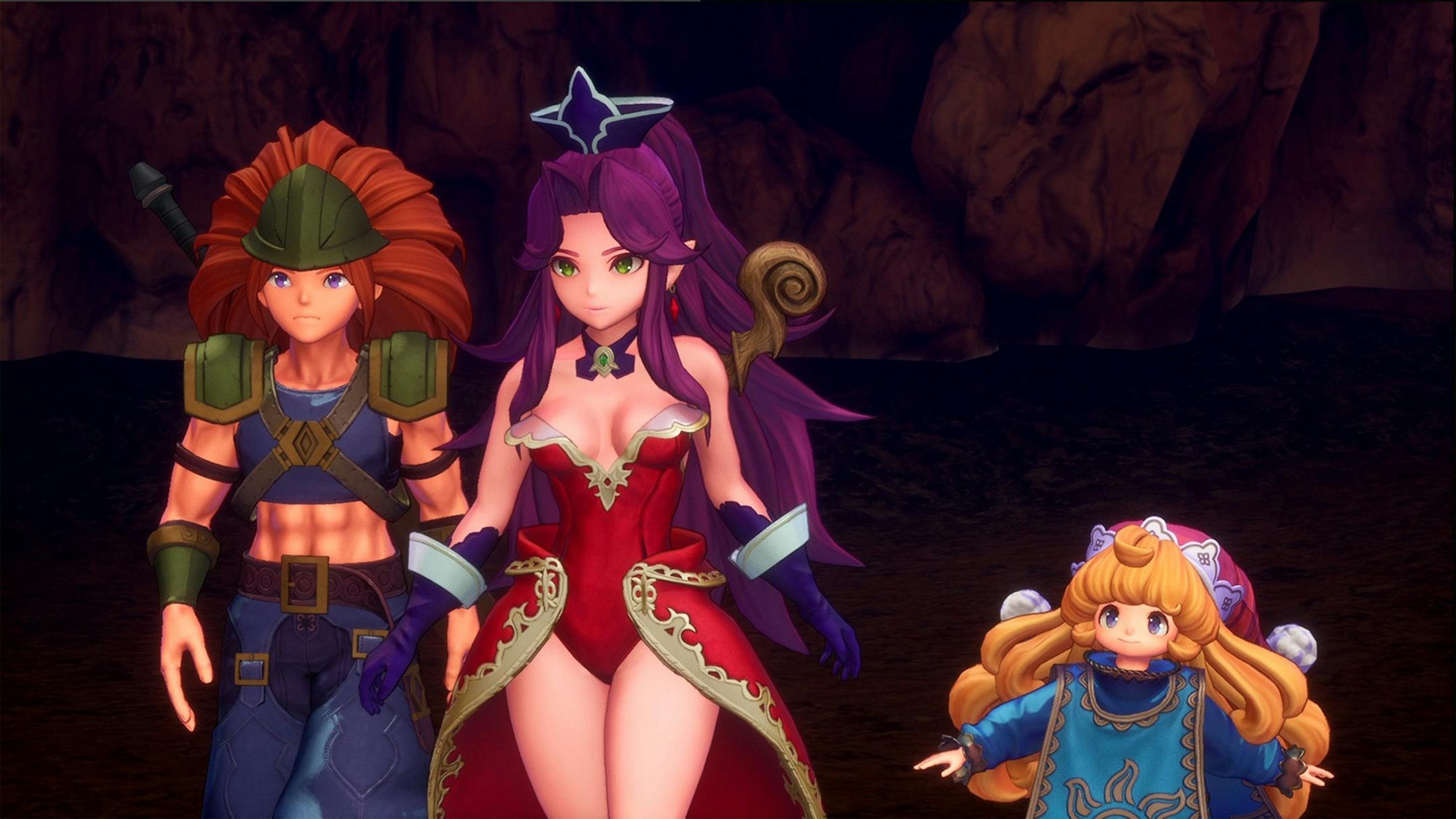 Duran, from left, Angela and Charlotte are balanced team with a respective melee attacker, spell caster and healer. (Square Enix/TNS) ORG XMIT: 1671865