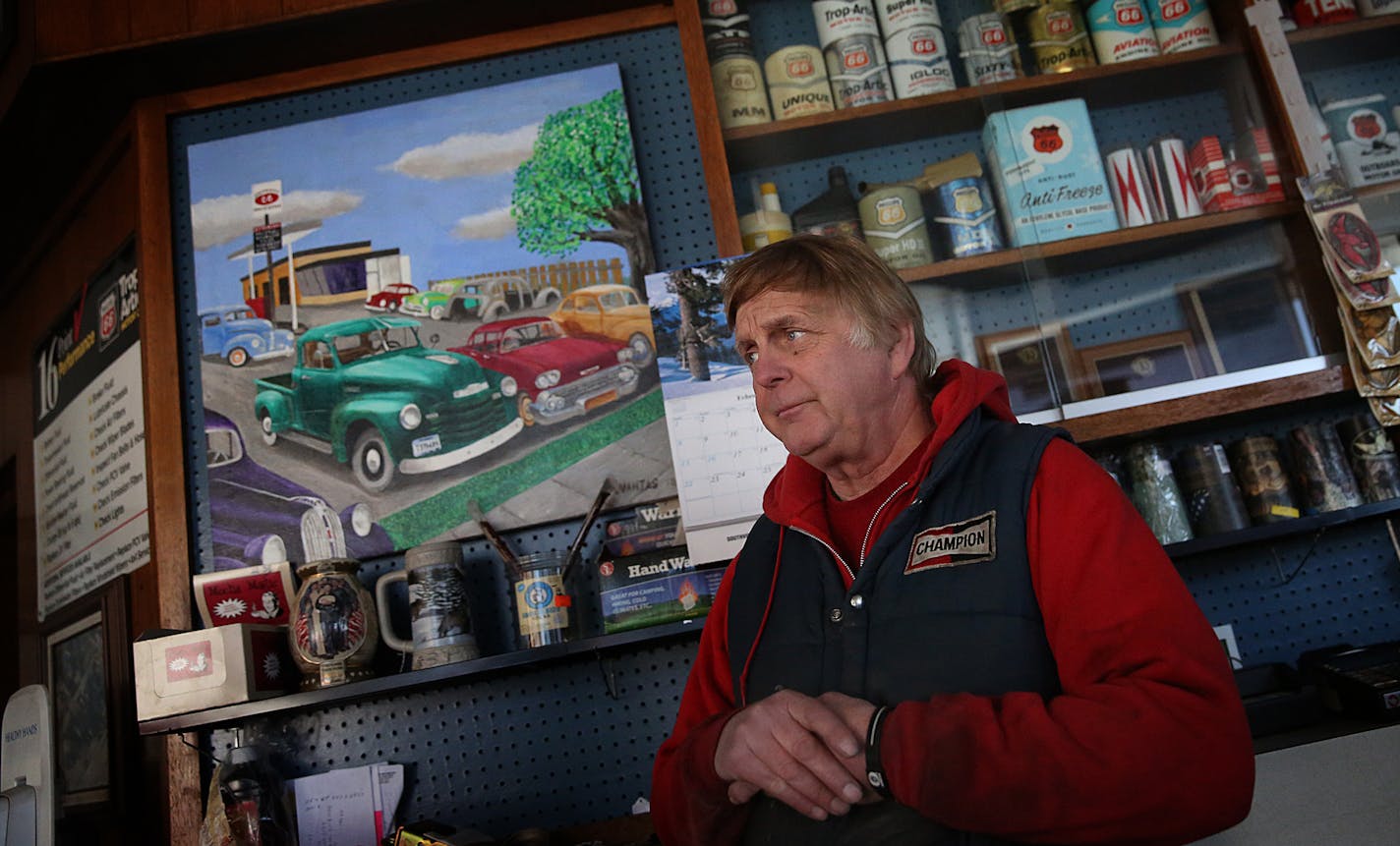 Steve Mankowski owns a service station, Southview 66, in South St. Paul. Mankowski&#xed;s station is located in an area where empty storefronts and empty lots also dot the landscape due to the slow pace of redevelopment following the exit of the meat packing industry and stockyards. ] JIM GEHRZ &#xef; james.gehrz@startribune.com / South St. Paul, MN / February 19, 2015 /1:30 PM &#xf1; BACKGROUND INFORMATION: South St. Paul was defined by the stockyards and meatpacking industry that once employed