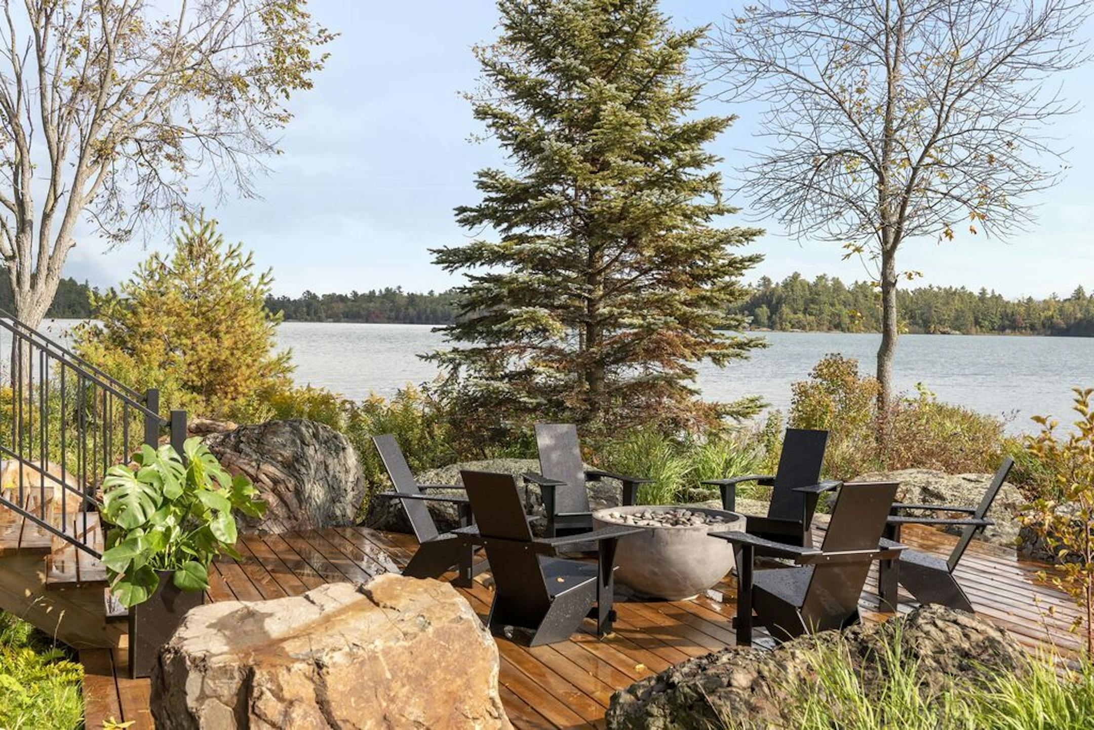 An outdoor gathering spot.