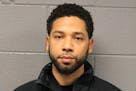 This Feb. 21, 2019 photo released by the Chicago Police Department shows Jussie Smollett. Police say the "Empire" actor turned himself in early Thursd