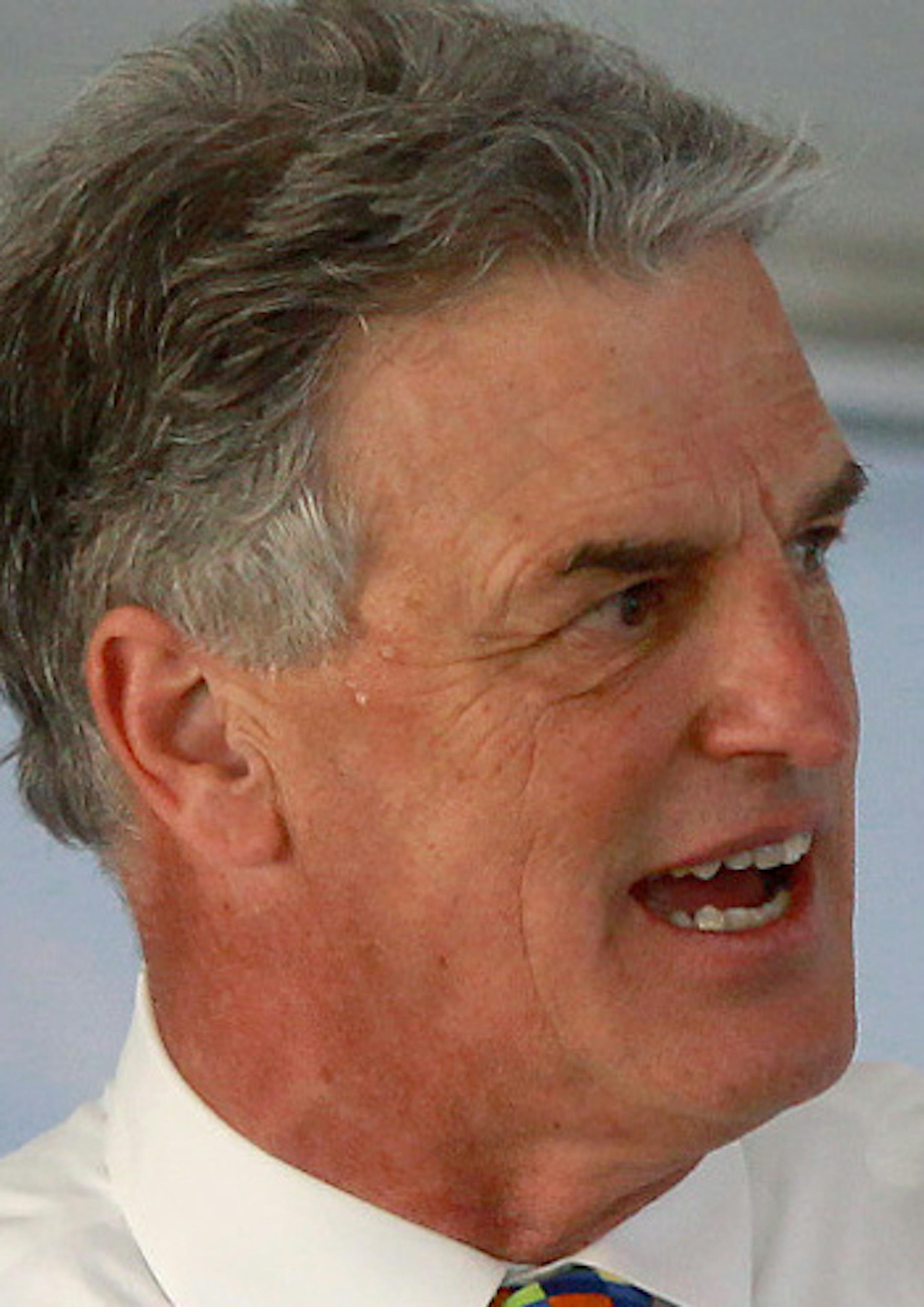 Peter McLaughlin, the Hennepin County Commissioner for District 4, addressed a crowd during groundbreaking ceremonies for the Interchange project, a transit hub that will serve light-rail, bus and commuter rail passengers near Target Field, Monday, July 9, 2012. (ELIZABETH FLORES/STAR TRIBUNE) ELIZABETH FLORES • eflores@startribune.com