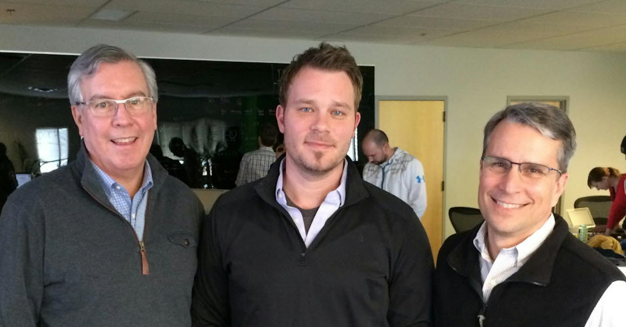 Vidku founders Phil Soran, Charlie Miller and Jim Leslie,