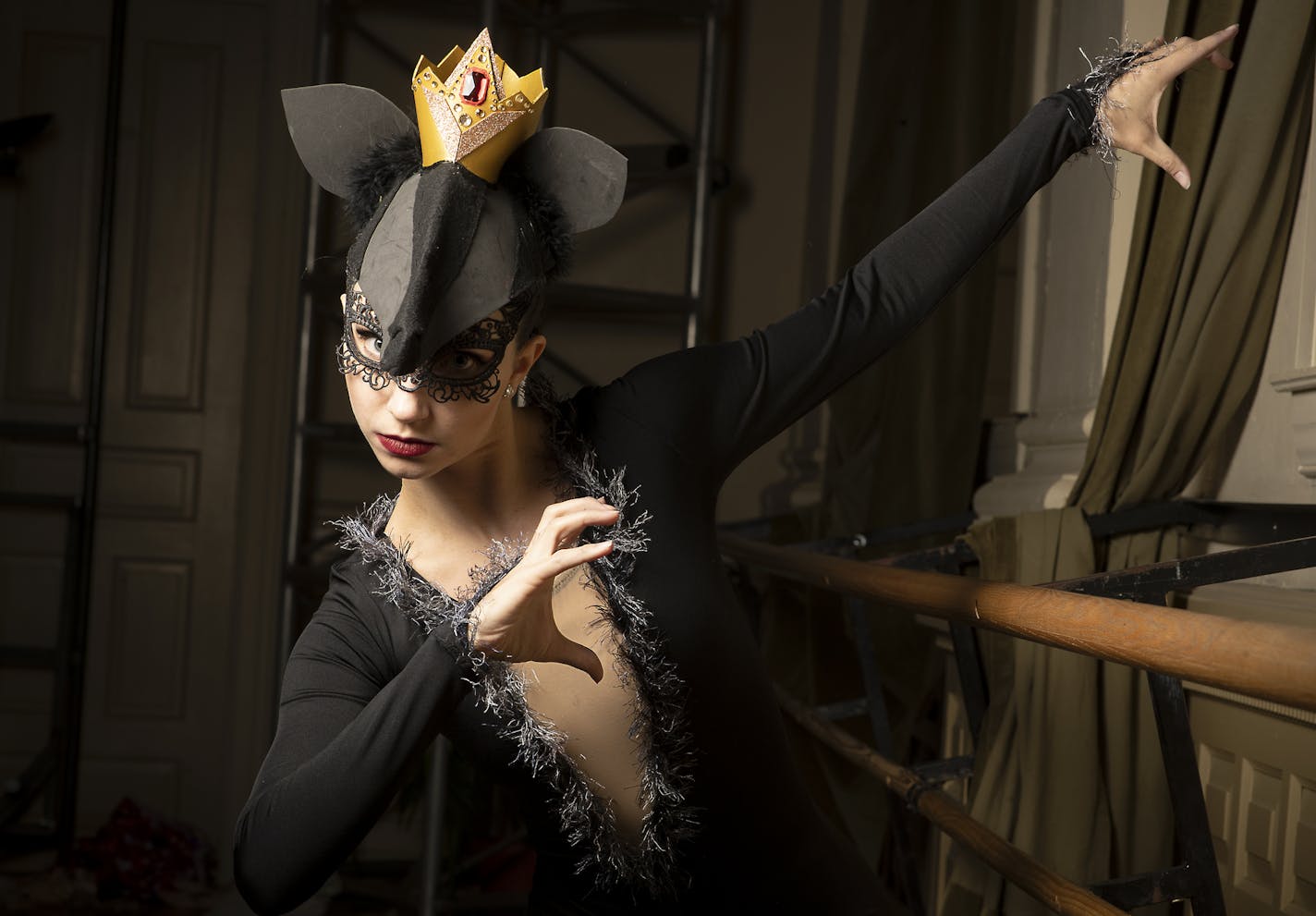 Michelle Ludwig is the Rat Queen in Ballet Co.Laboratory's "Nutcracker in Wonderland."