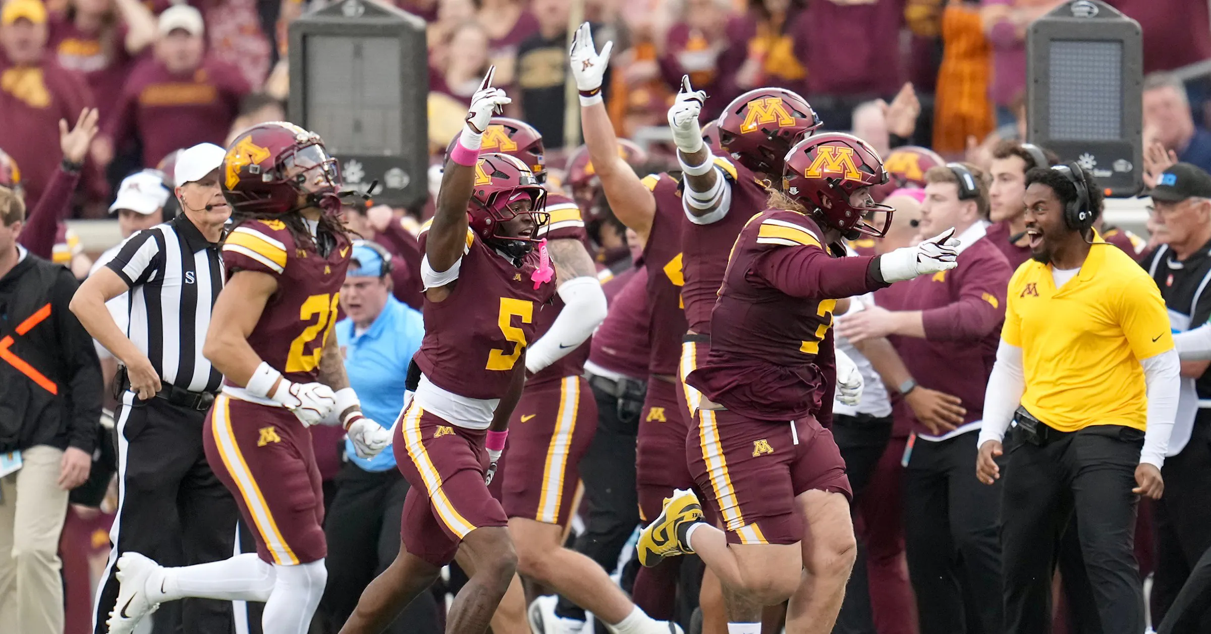 91 Score Randy Johnson Minnesota Gophers vs Iowa football score today: Drake Lindsey stats