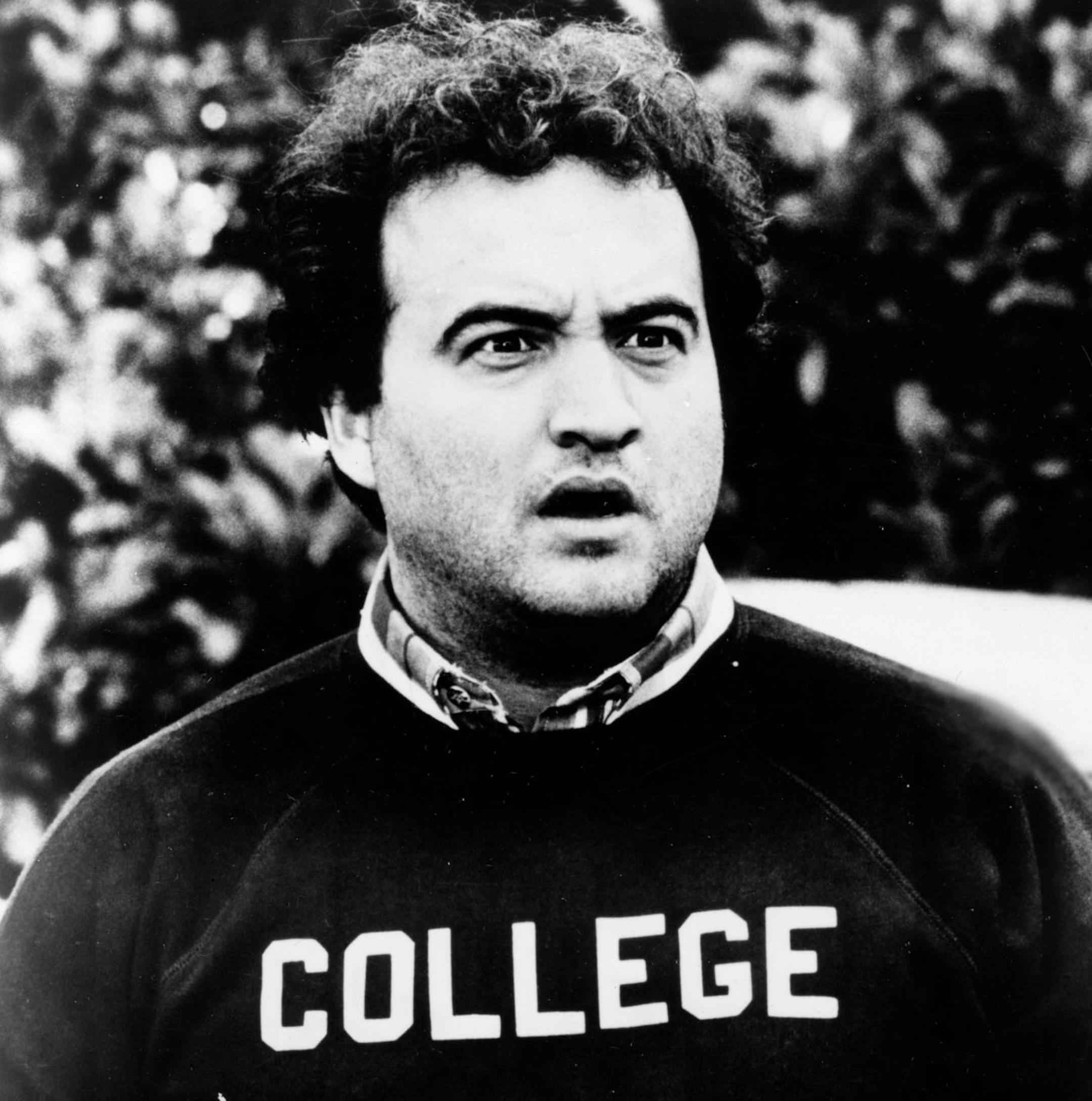 John Belushi stars in the 1978 (or 1979) movie "Animal House," (actually "National Lampoon's Animal House"). File photo courtesy of Universal City Studios.