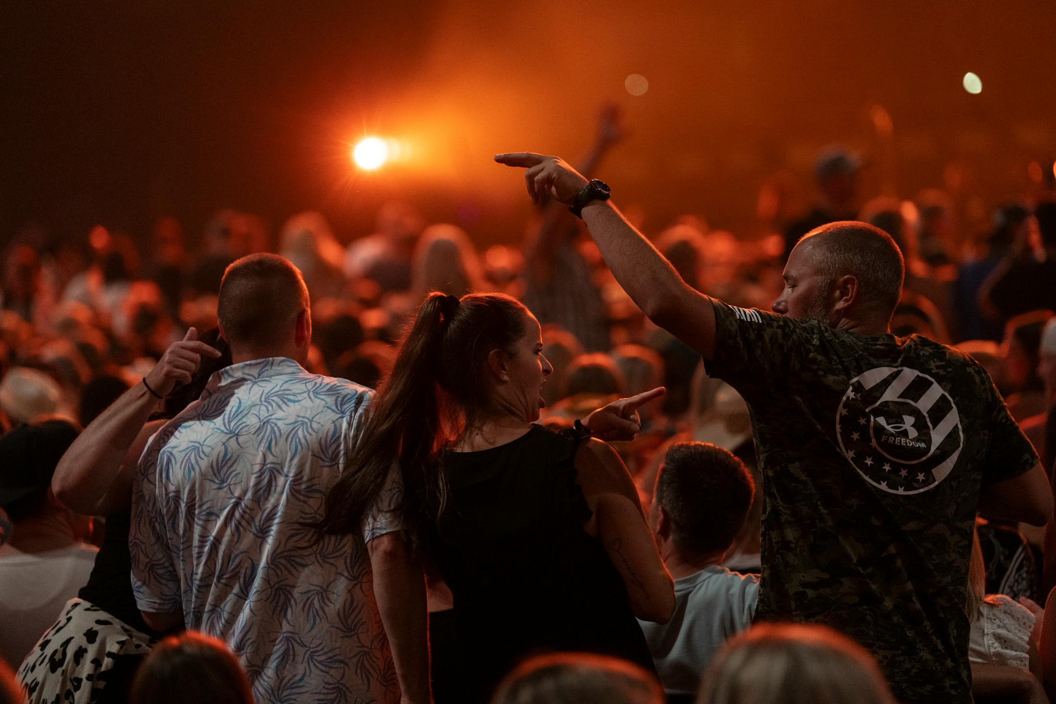 Fans dance at the Thomas Rhett concert at the Xcel Energy Center on Thursday, July 27, 2023 in St. Paul, Minn. ] RENEE JONES SCHNEIDER • renee.jones@startribune.com