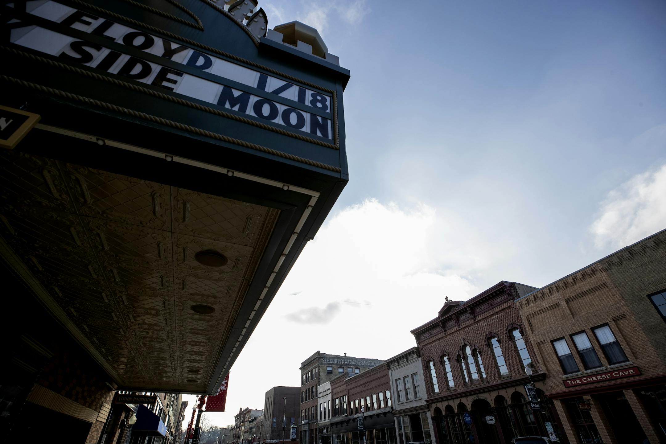 The facades in downtown Faribault, MN.