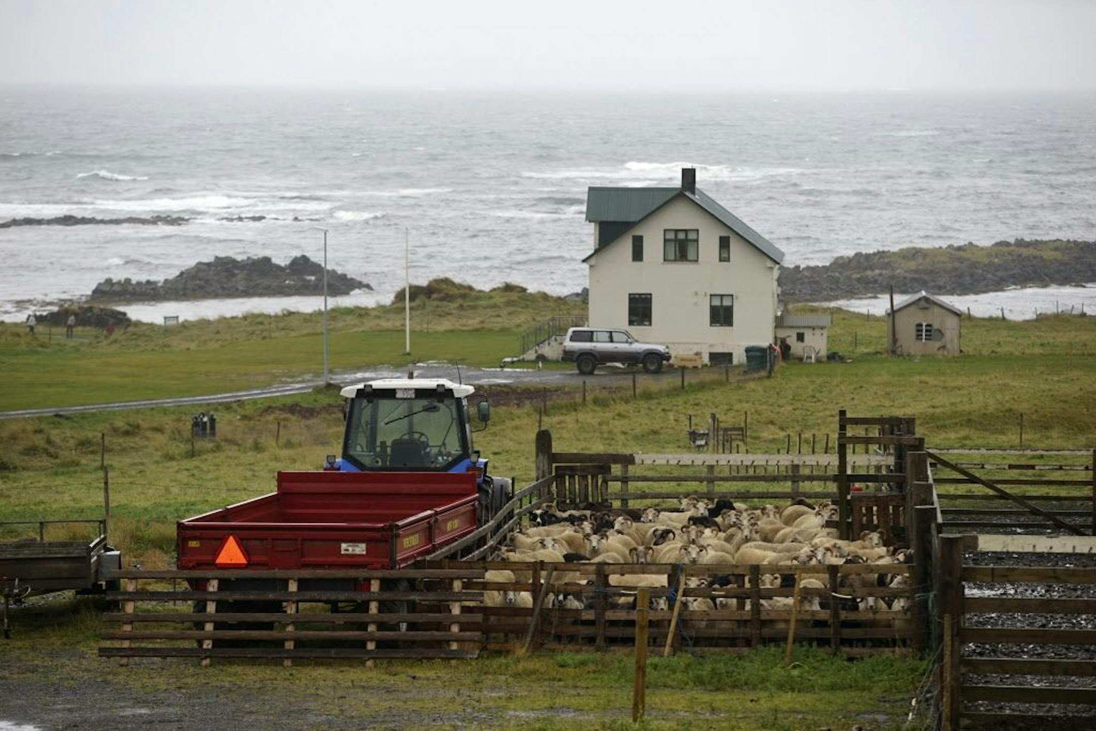 In this photo taken Monday, Sept. 4, 2017, the Illugastadir farm, where a chilling double murder took place 187 years ago, near Hvammstangi village, northwestern Iceland. The murders has haunted Icelanders for nearly 2 centuries. Now it will be in court once more in a mock proceeding that may shed light on the motivation and the circumstances surrounding the macabre case that led to Iceland�s last executions.