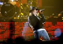Axl Rose of Guns N' Roses at Target Center in 2011.