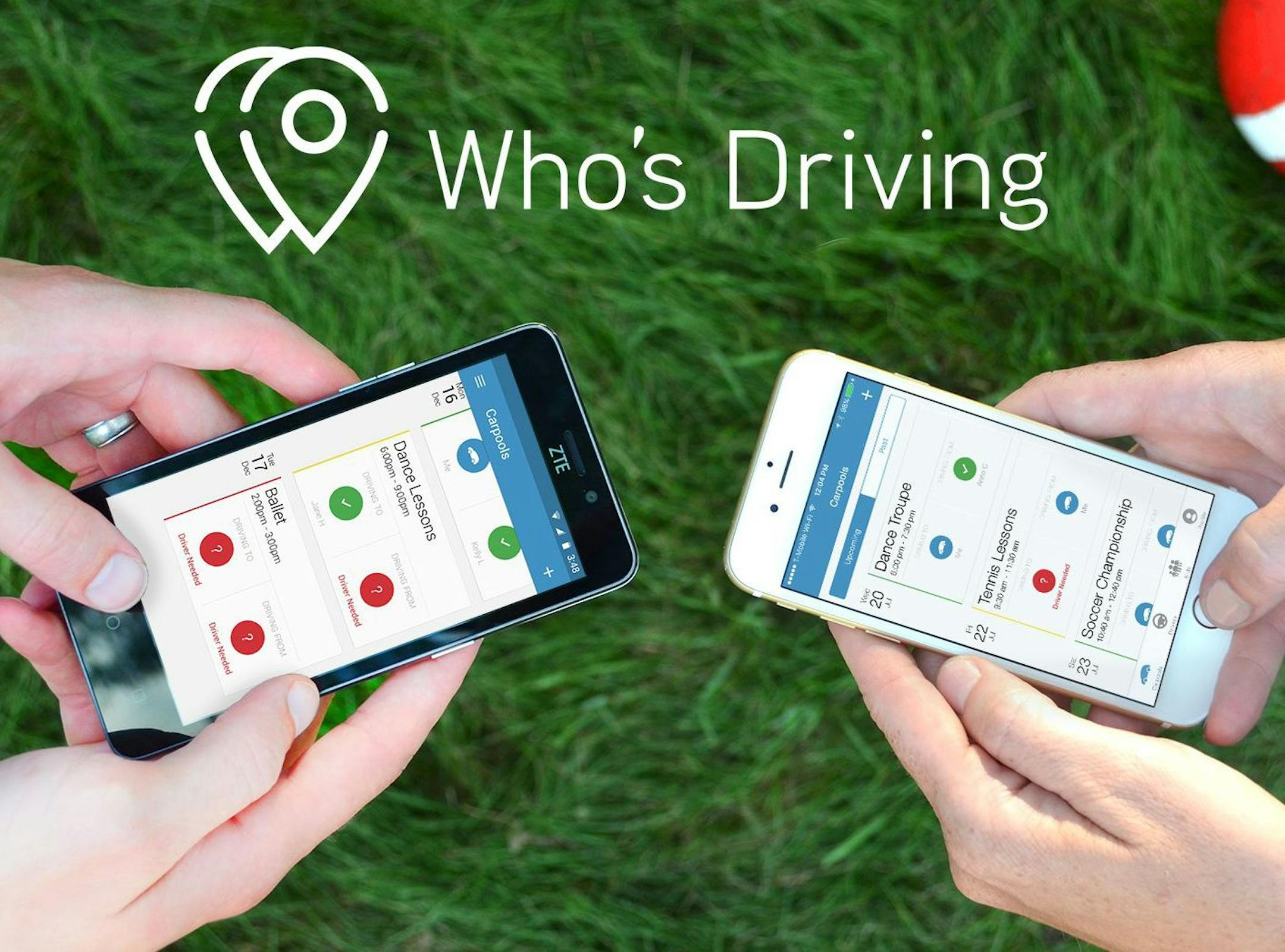 Minneapolis-based startup Who's Driving Inc. released its carpooling app for iOS and Android applications on Aug. 23rd, in time for the back to school season.