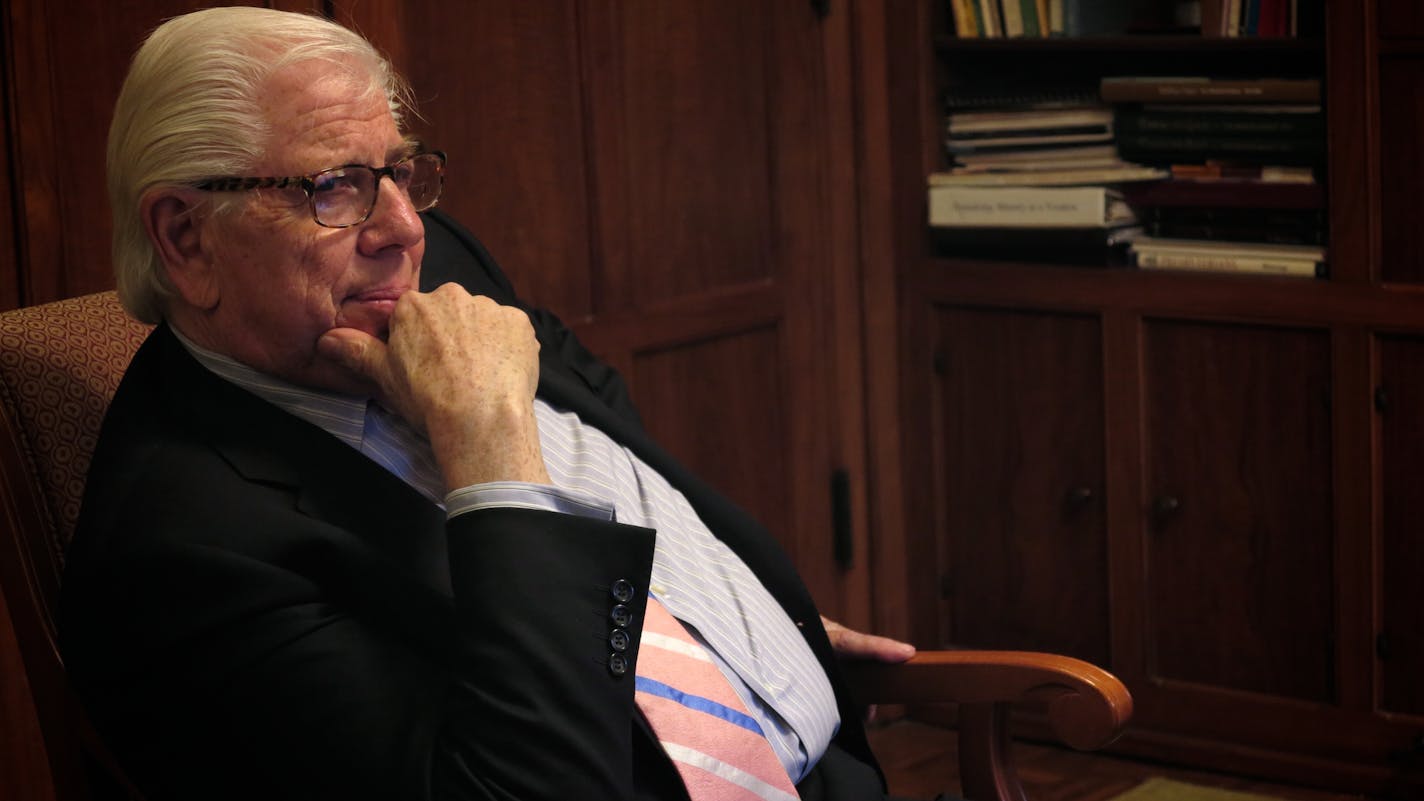 Carl Bernstein before his Q-A at Westminster Presbyterian Church on Thursday.