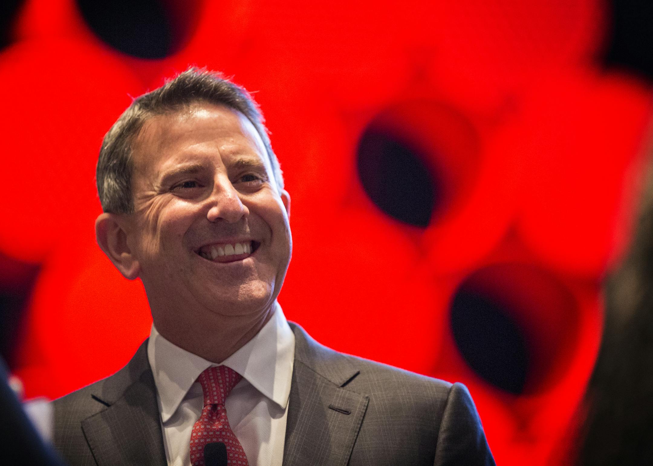 Brian Cornell, the CEO of Target, mingles before speaking at Target's annual Marketing Partner Summit at the Minneapolis Convention Center on Tuesday, August 11, 2015. ] LEILA NAVIDI leila.navidi@startribune.com /