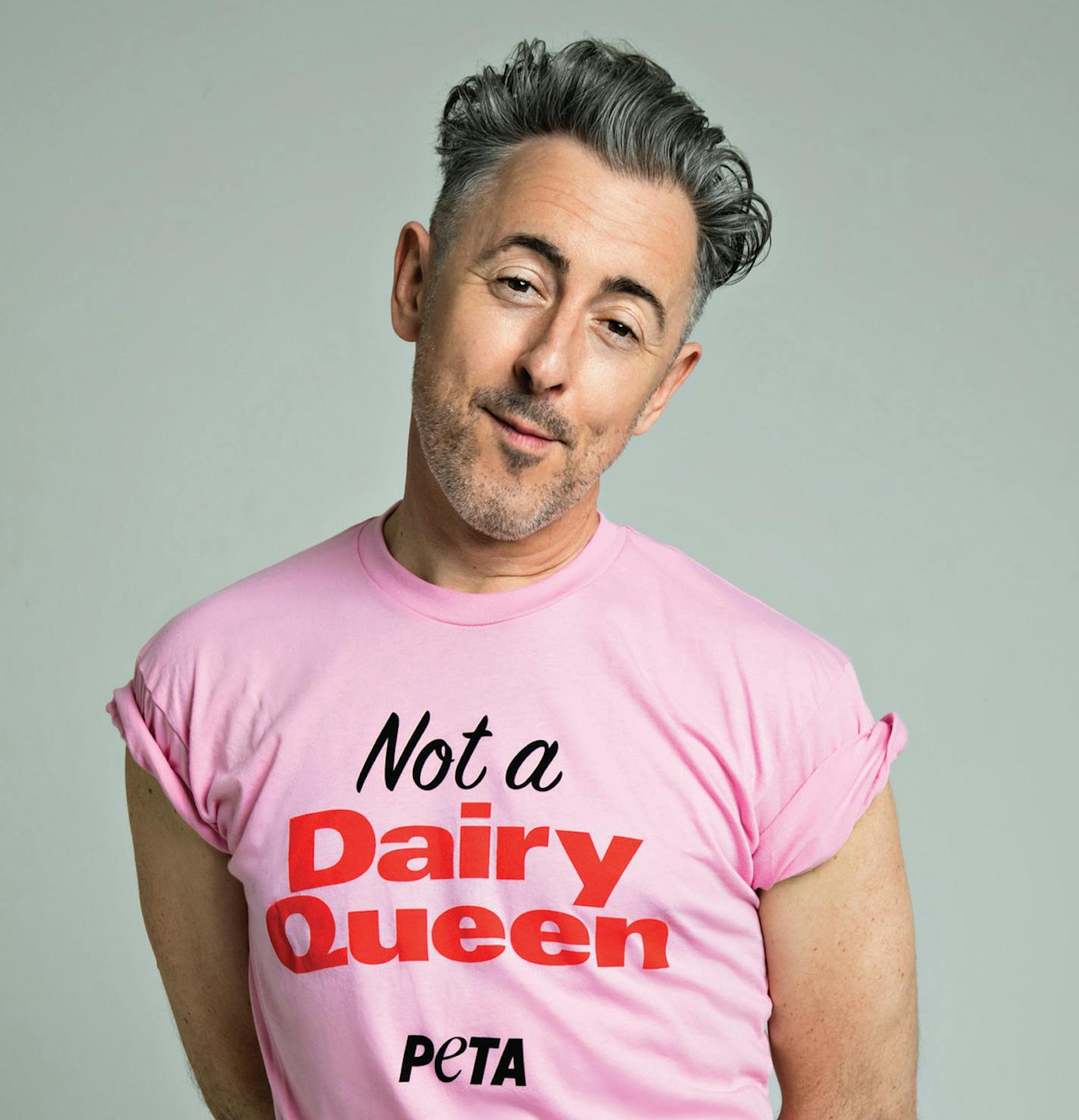 Food fight: Alan Cummings and PETA want vegan choices at Dairy Queen.