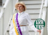 Still fighting: Betty Folliard, former legislator and activist for the Equal Rights Amendment, sees the ERA as an extension of women's suffrage.