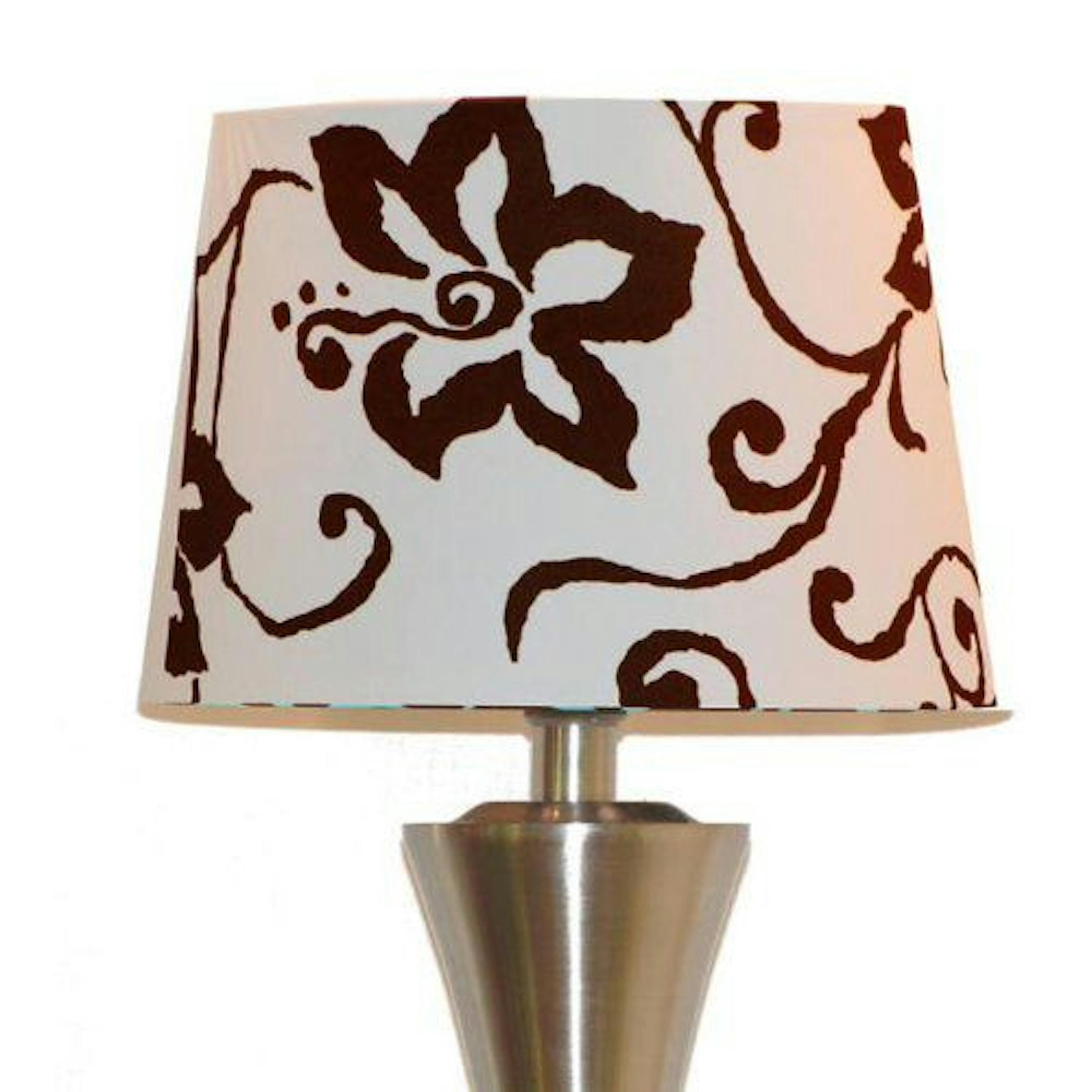 Frockz are stretch-to-fit lampshade slipcovers that come in several patterns and colors.