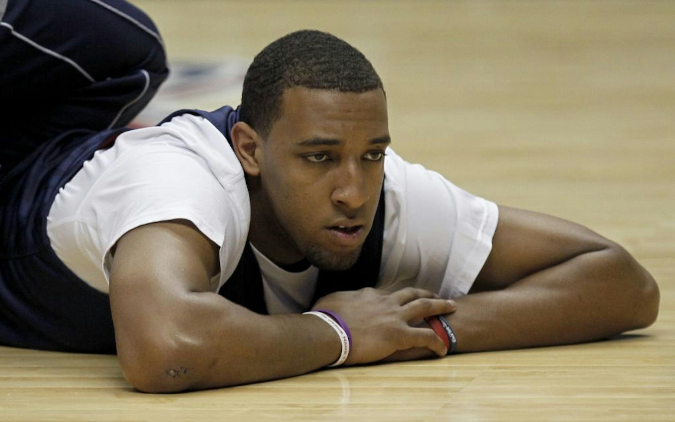 Arizona's Derrick Williams stretched out.