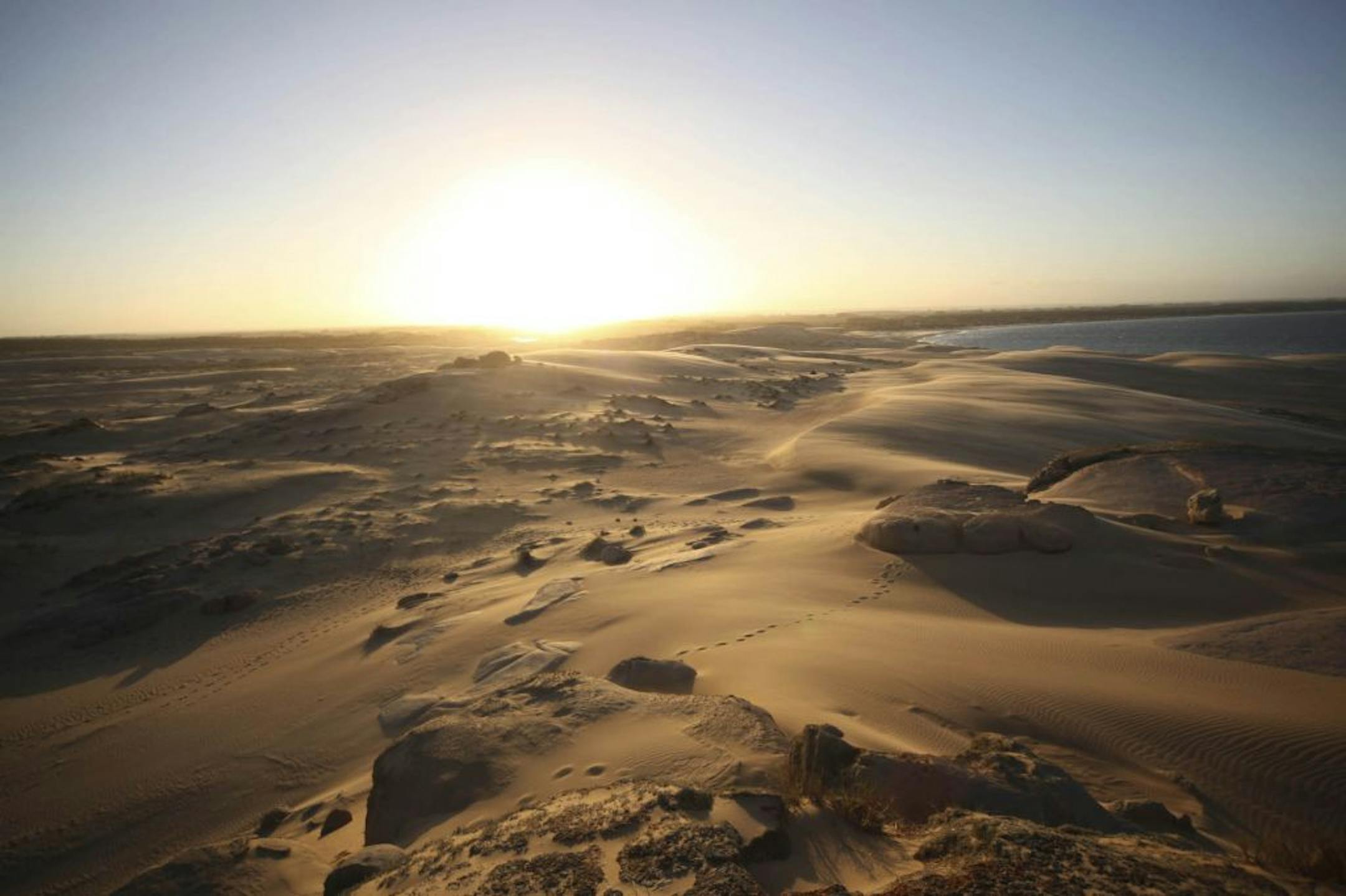 The dunes of Cabo Polonio National Park in Uruguay.