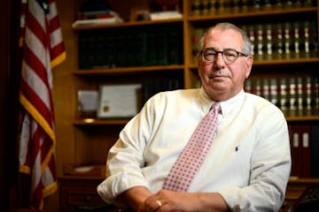 Hennepin County Attorney Mike Freeman sat for a portrait in his office on Thursday, March 30, 2017 at the Hennepin County Government Center in Minneap