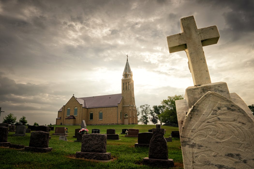 Many parishioners have ancestors in the church’s adjacent cemetery.