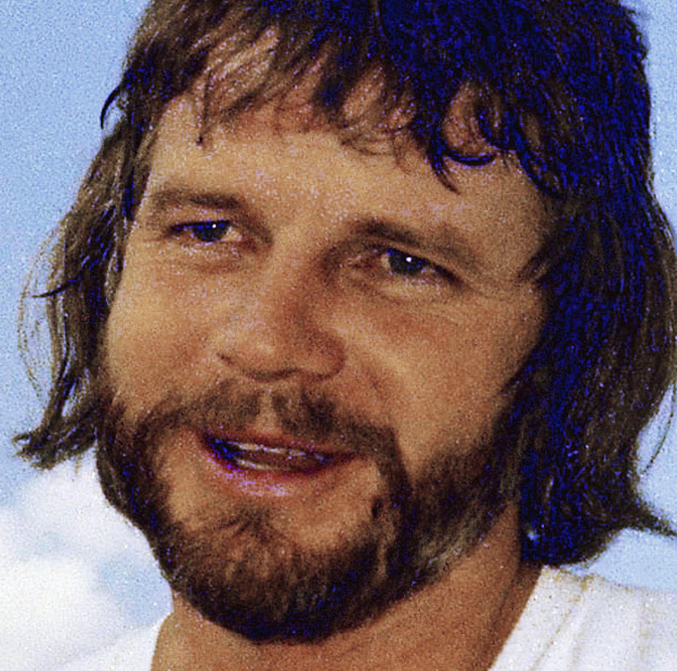 FILE - In this Jan. 4, 1977, file photo, Oakland Raiders quarterback Ken Stabler, right, talks with coach John Madden in Oakland, Calif. Madden called the shaggy-haired Stabler, whose wild style on the field and off helped earn him the nickname "The Snake," the perfect Raider. The only thing missing when Stabler is inducted into the Hall of Fame on Aug. 6, 2016, will be Stabler himself. (AP Photo/George Brich, File)