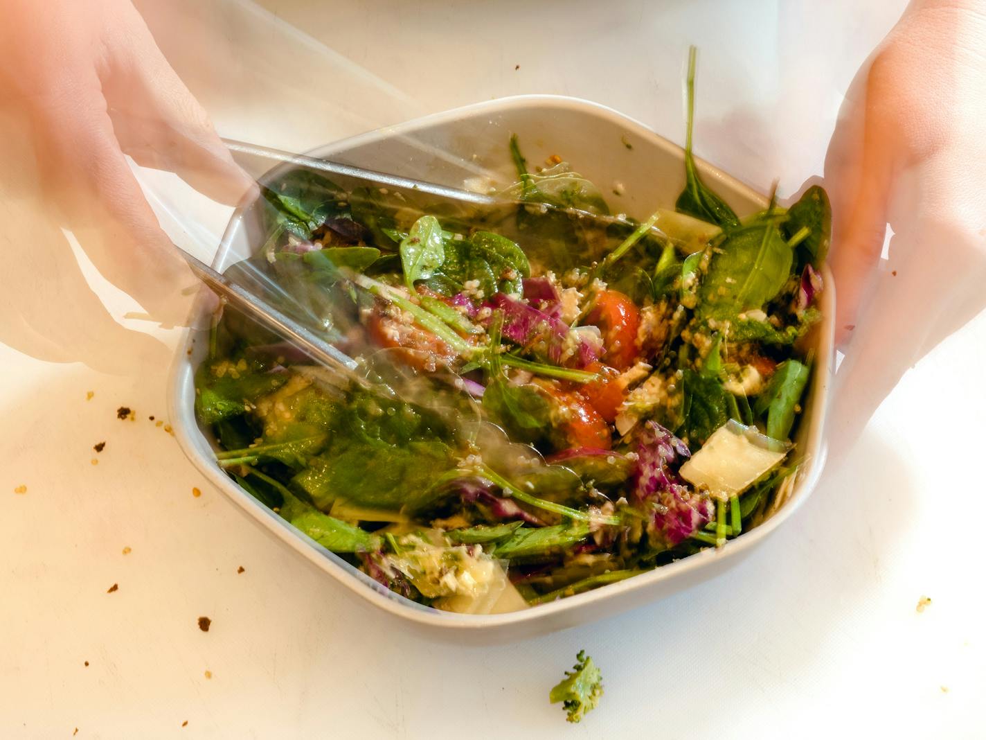 An order is prepared at a Sweetgreen restaurant in Santa Monica, Calif., on June 14, 2021. A favorite lunchtime destination of many urban office workers, Sweetgreen weathered the pandemic thanks to its digital savvy. (Rozette Rago/The New York Times)