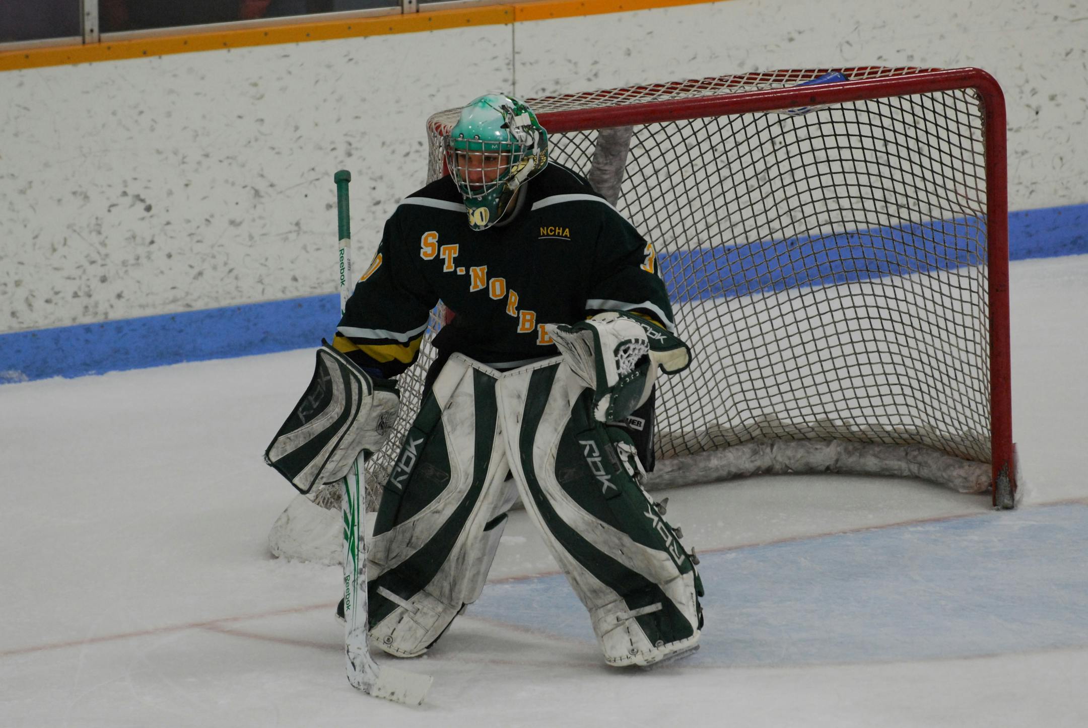 St. Norbert College senior goalie B.J. O'Brien of Lakeville.