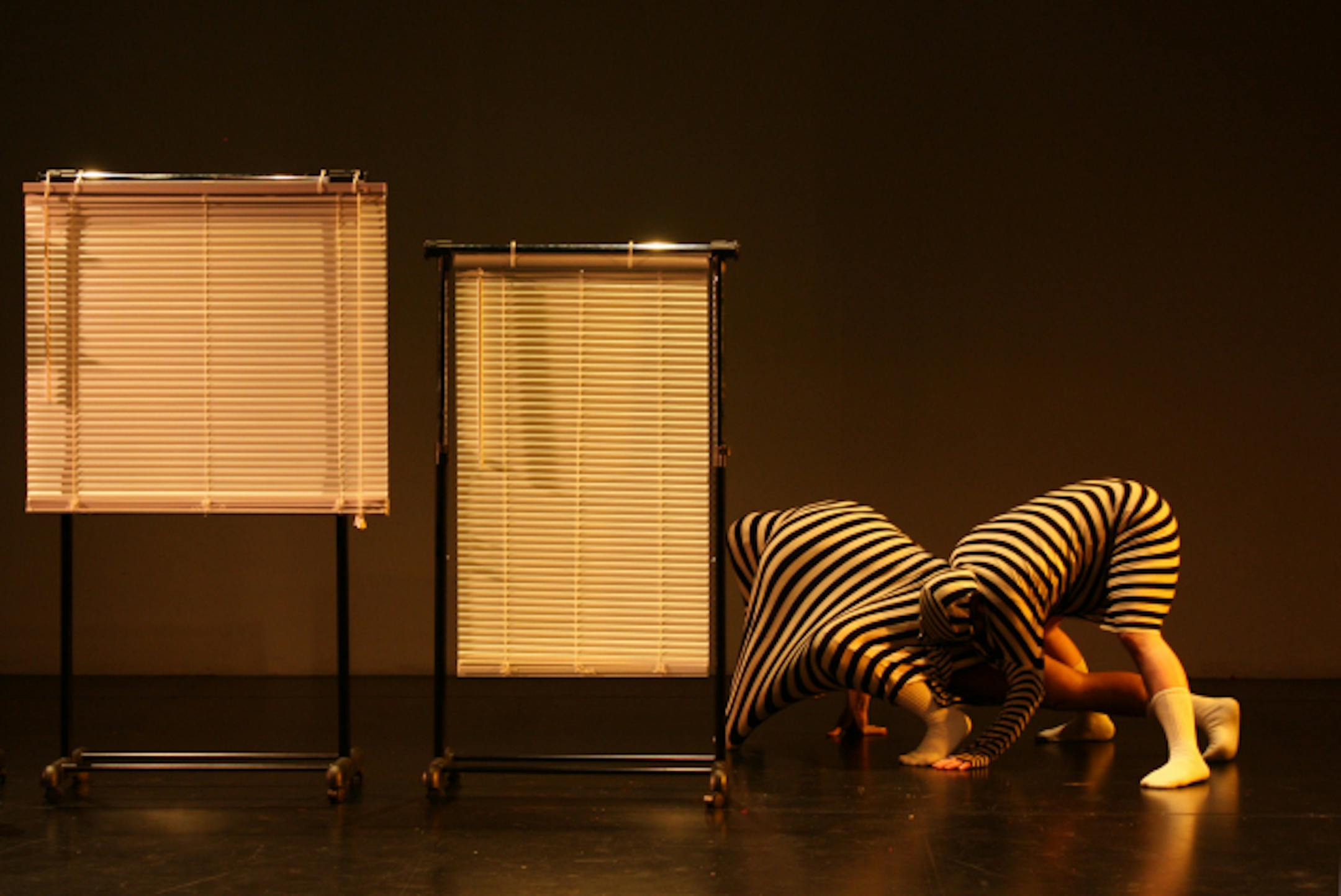 A scene from Gender Tender's "Bent/Straight," featuring performance duo Will Courtney and Syniva Whitney (photos by Blythe M. Davis).