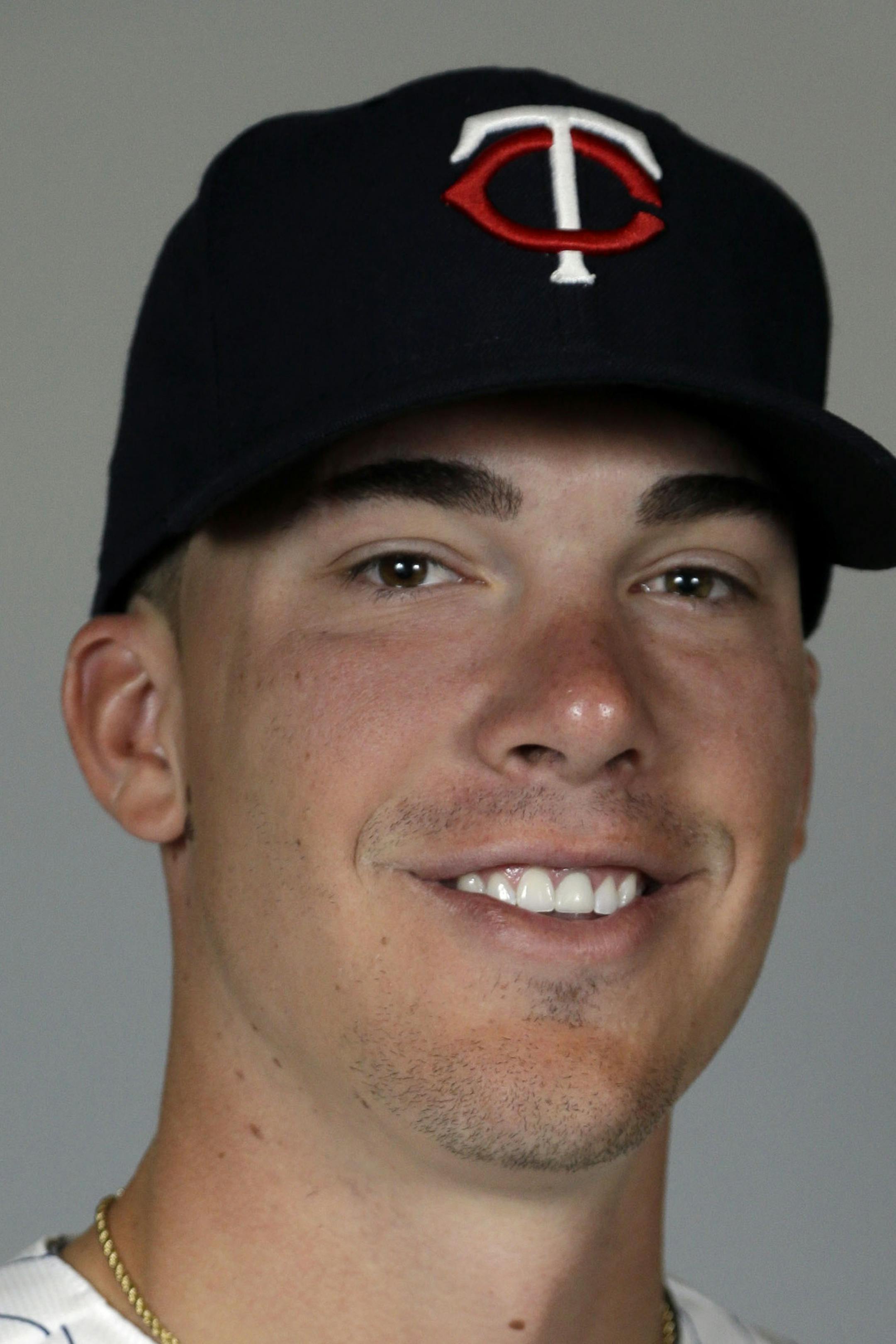 This is a 2014 photo of pitcher Alex Meyer of the Minnesota Twins baseball team. This image reflects the Twins active roster as of Tuesday, Feb. 25, 2014 when this image was taken. (AP Photo/Steven Senne) ORG XMIT: FLSR1
