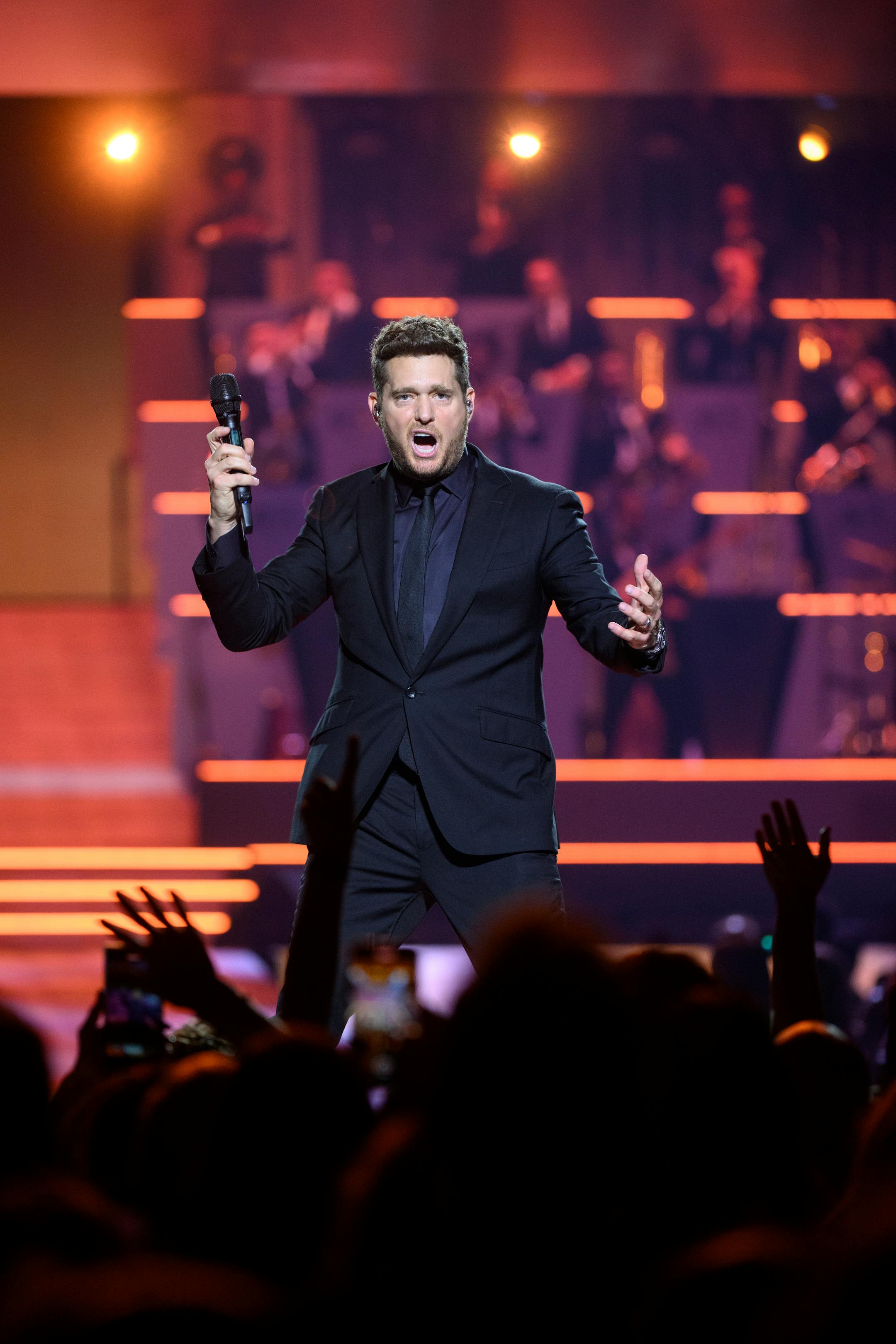 Michael Buble performs Wednesday, Sept. 7, 2022 at Xcel Energy Center in St. Paul, Minn.