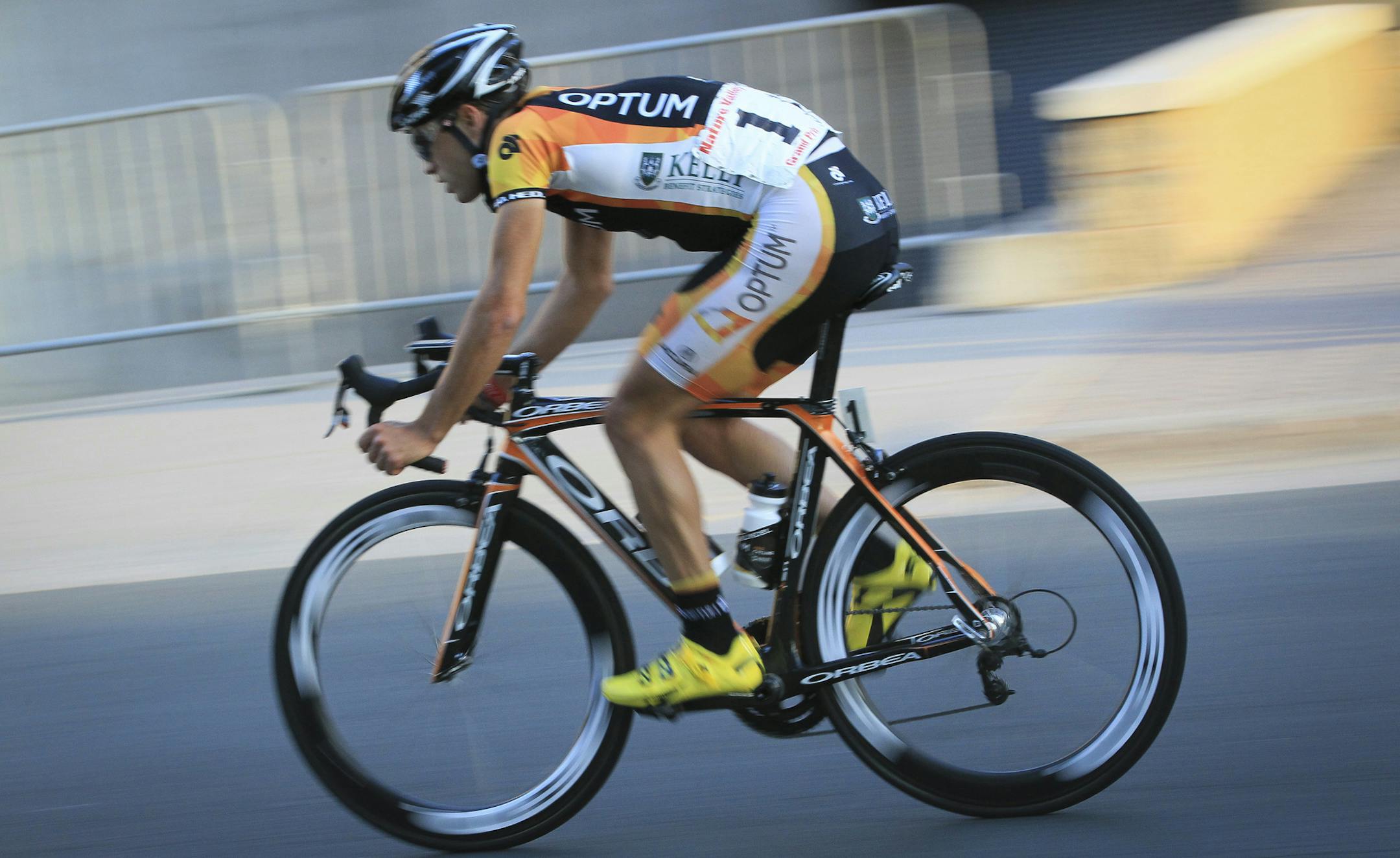 Jesse Anthony raced in the professional men's race of the Nature Valley Grand Prix bike races on Wednesday, June 13, in St. Paul, Minn. ] (RENEE JONES SCHNEIDER ¬• reneejones@startribune.com) Jesse Anthony ORG XMIT: MIN2013060511112452