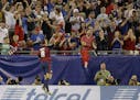 United States' Jordan Morris celebrated his second goal against Martinique during a CONCACAF Gold Cup match last summer in Tampa, Fla. The United Stat