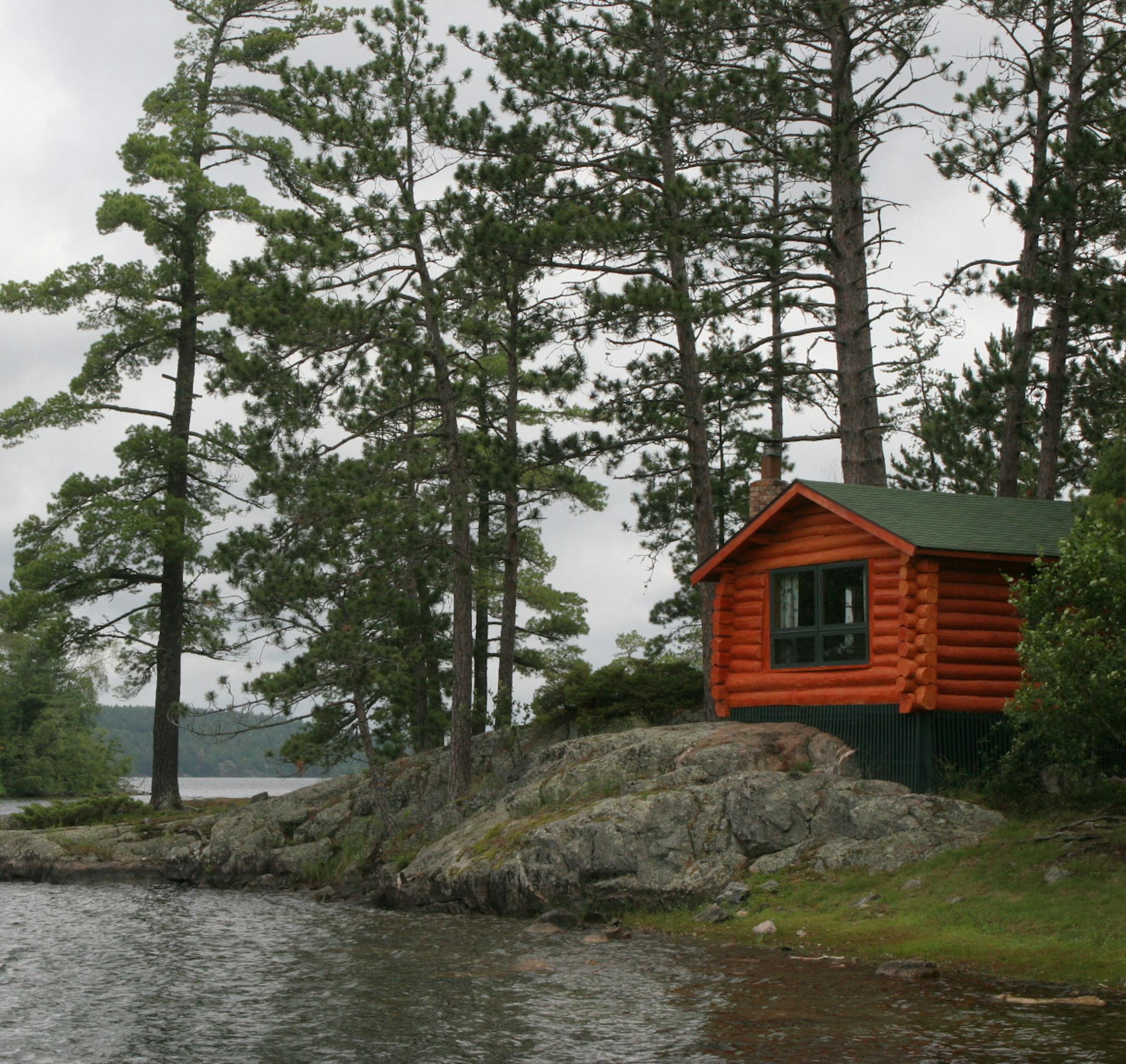 Many of the cabins at Burntside Lodge, a family-owned resort in Ely, Minn., hug Burntside Lake. [by Kerri Westenberg]