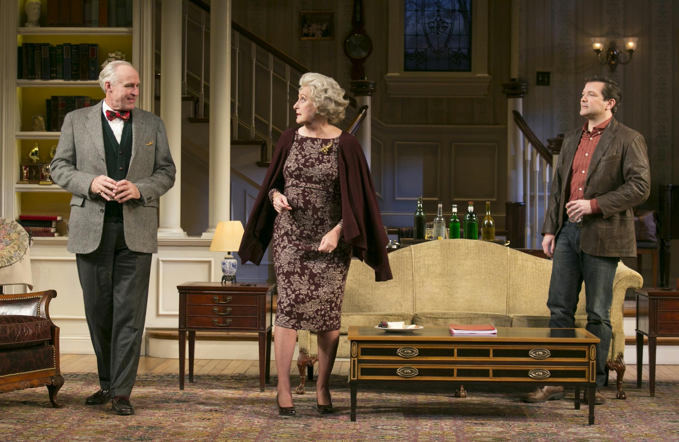 From left: Peter Thomsen, Kandis Chappell and Rod Brogan in "The Cocktail Hour" at the Guthrie.