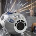 Star Wars Millennium Falcon kids bed at Pottery Barn. Photo provided by Pottery Barn Kids.