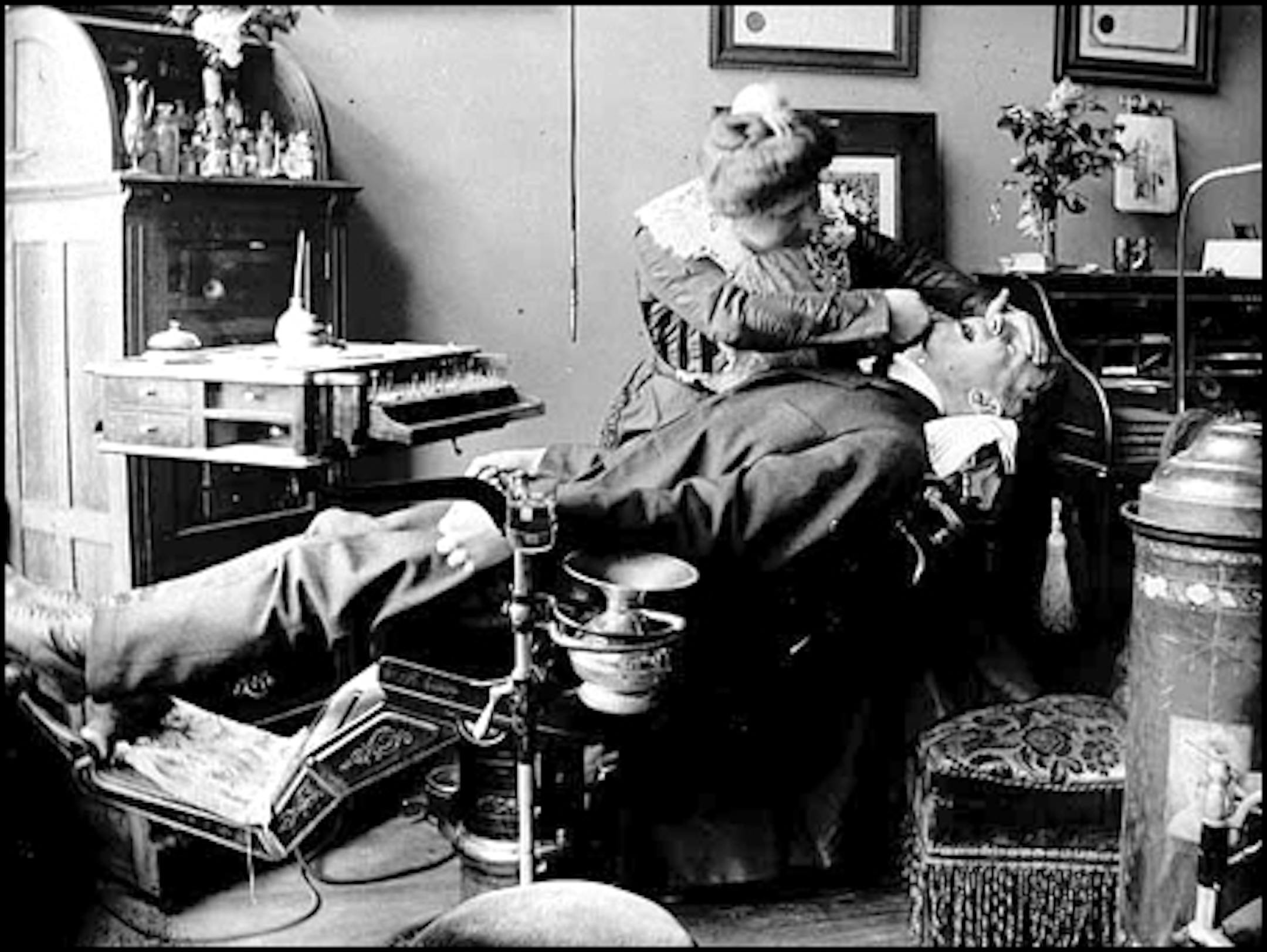 Dr. Olga Lentz, a St. Paul dentist, in about 1910