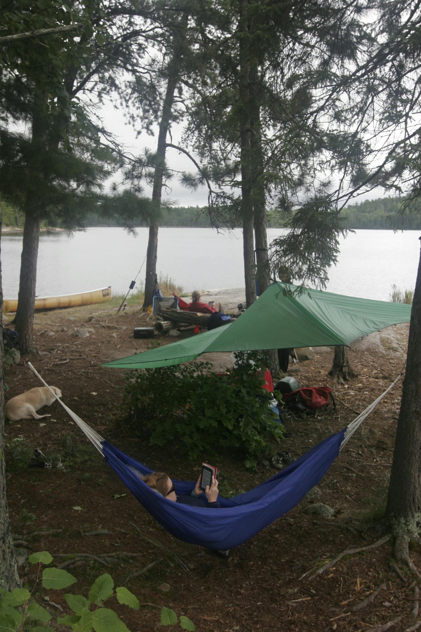 It was reading and relaxing time in the BWCA last week.