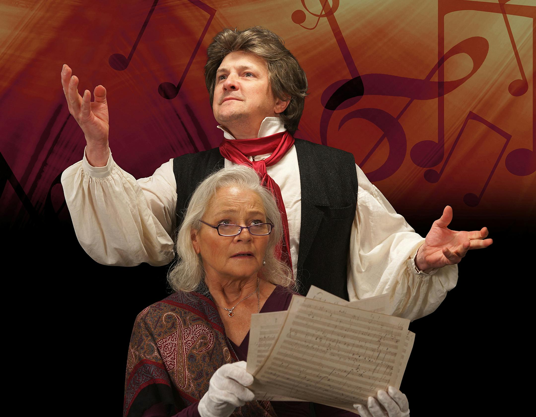 PARK SQUARE THEATRE Karen Landry plays a musicologist, and Edwin Strout portrays Beethoven in Park Square Theatre's "33 Variations."