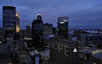 Light's in the downtown Minneapolis Hilton's windows spelled "hope" as the sun set Friday night. A statement from Hilton read - &#x201c;These last few