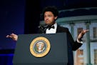 “The Daily Show” host Trevor Noah speaks at the annual White House Correspondents’ Association dinner in April. Noah announced Thursday that he 