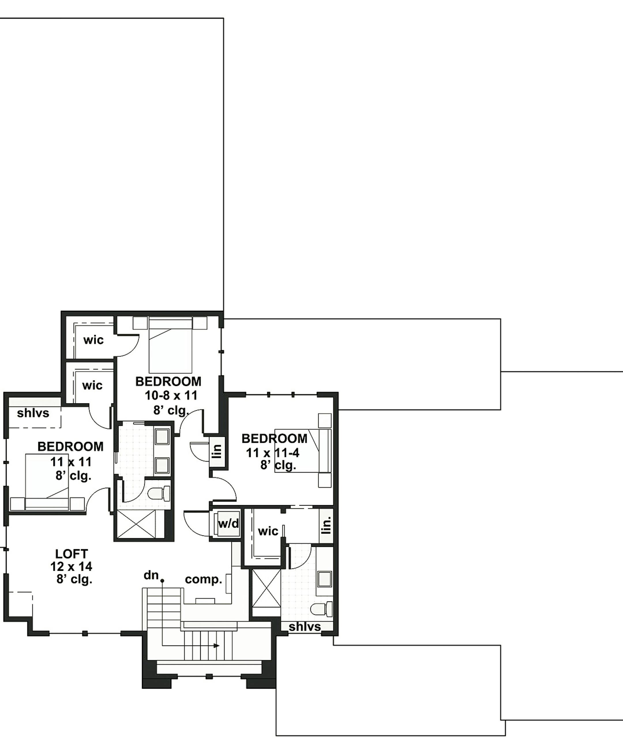 Home plan: Modern farmhouse for the city or suburbs