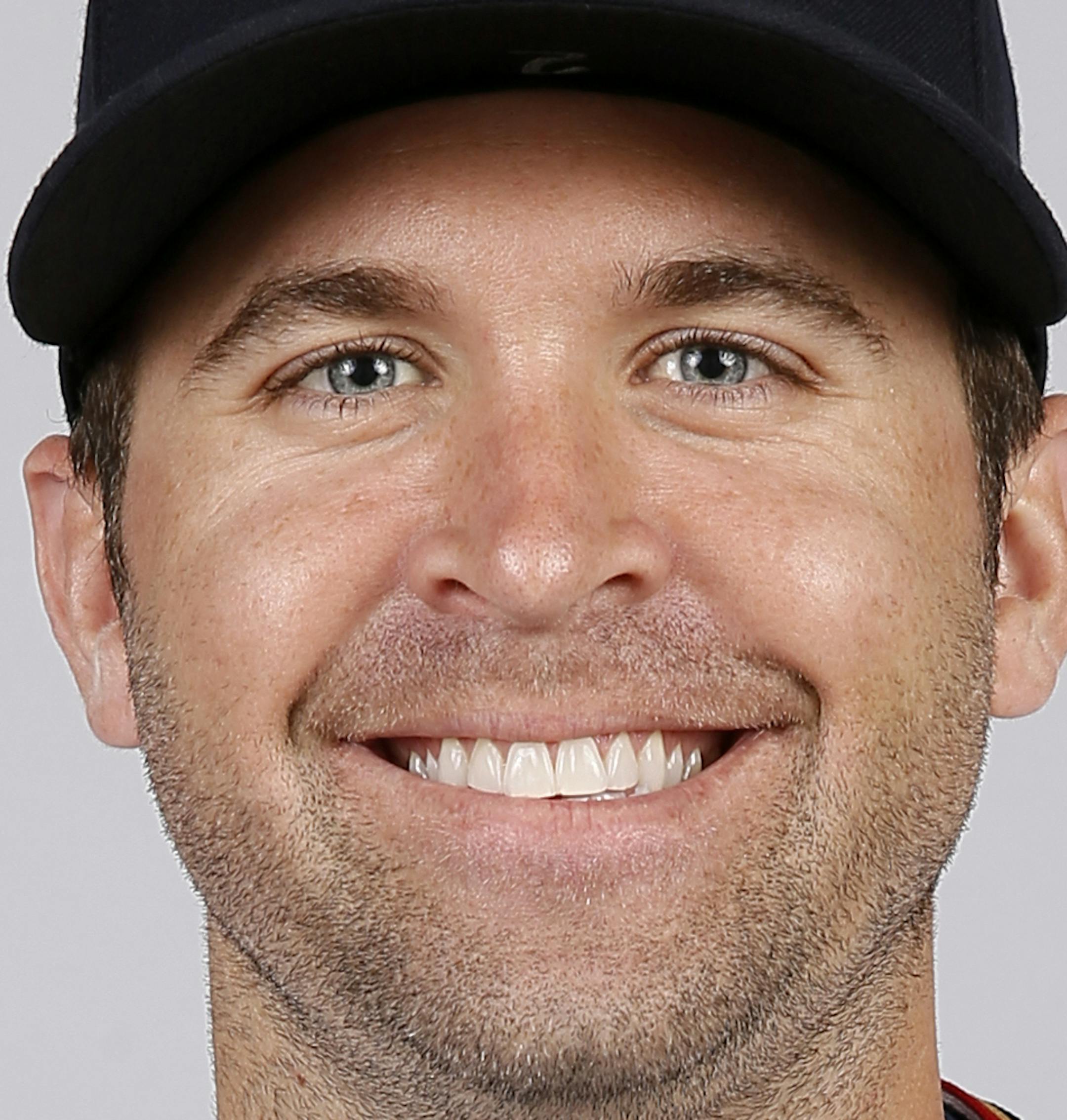 This is a 2015 photo of Brian Dozier of the Minnesota Twins baseball team. This image reflects the Twins active roster as of Tuesday March 3, 2015, when this image was taken. (AP Photo/Tony Gutierrez) ORG XMIT: FLTG212