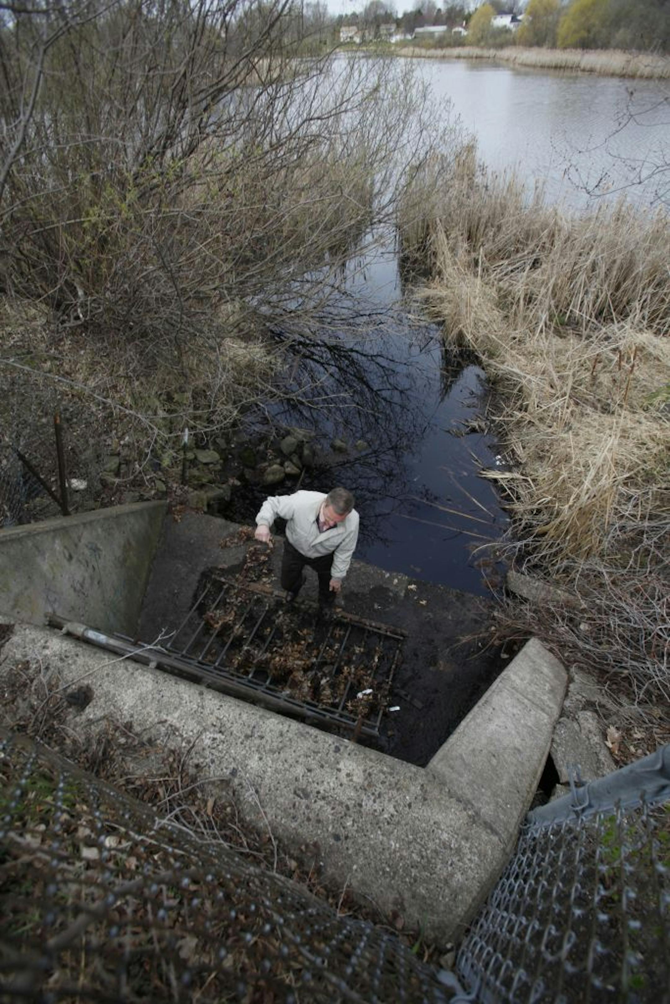 Mark Burch city engineer for White Bear Lake talked about the process of cleaning up storm water ponds and lakes in White Bear Lake.