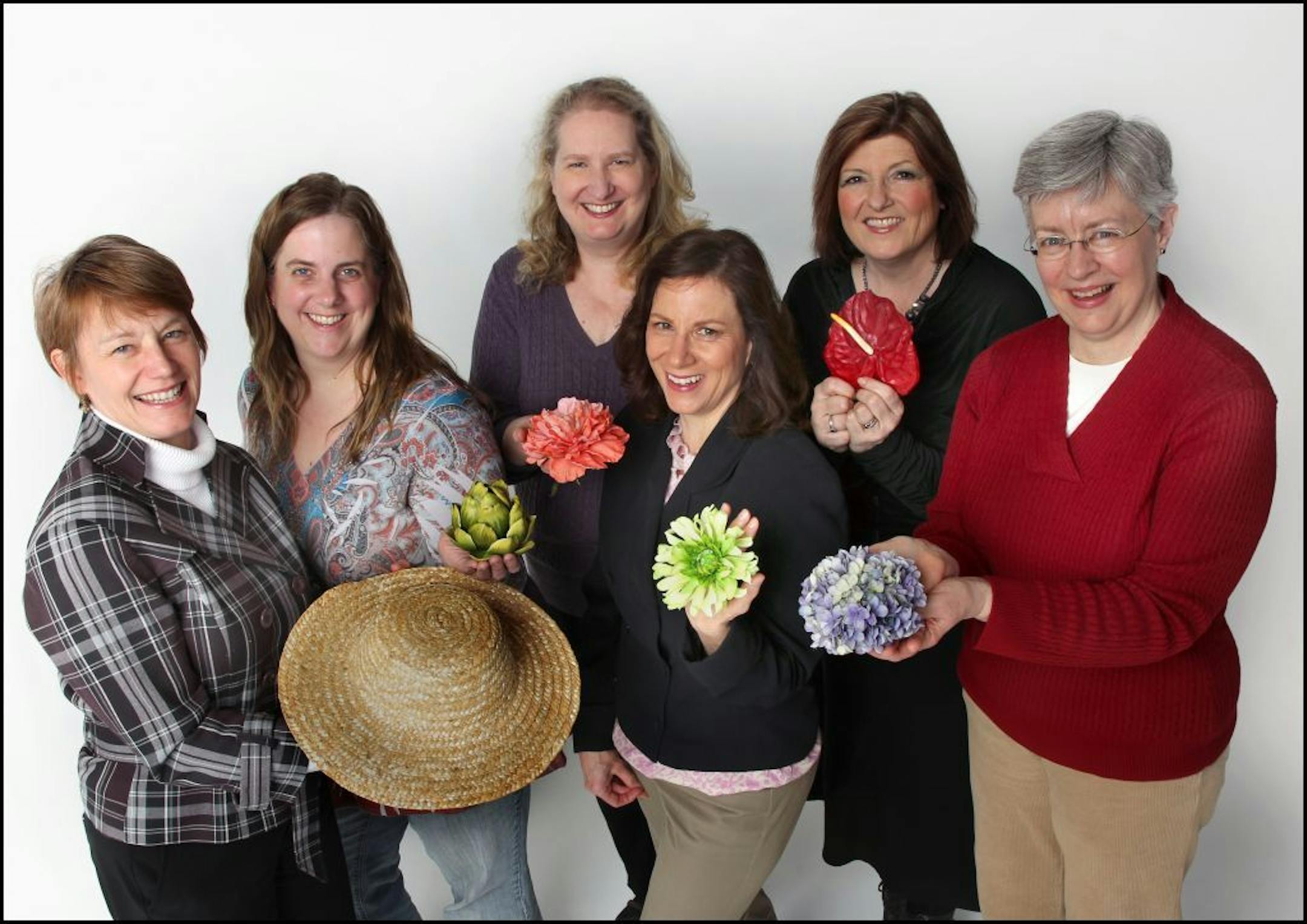 The Greengirls, from left, are Helen Yarmoska, Nicole Hvidsten, Martha Buns, Connie Nelson, Kim Palmer and Mary Jane Smetanka.