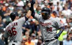 Left for dead after a miserable West Coast trip, Miguel Sano (22) and the Twins have bounce in their step again. A 7-1 hot streak has them a half-game