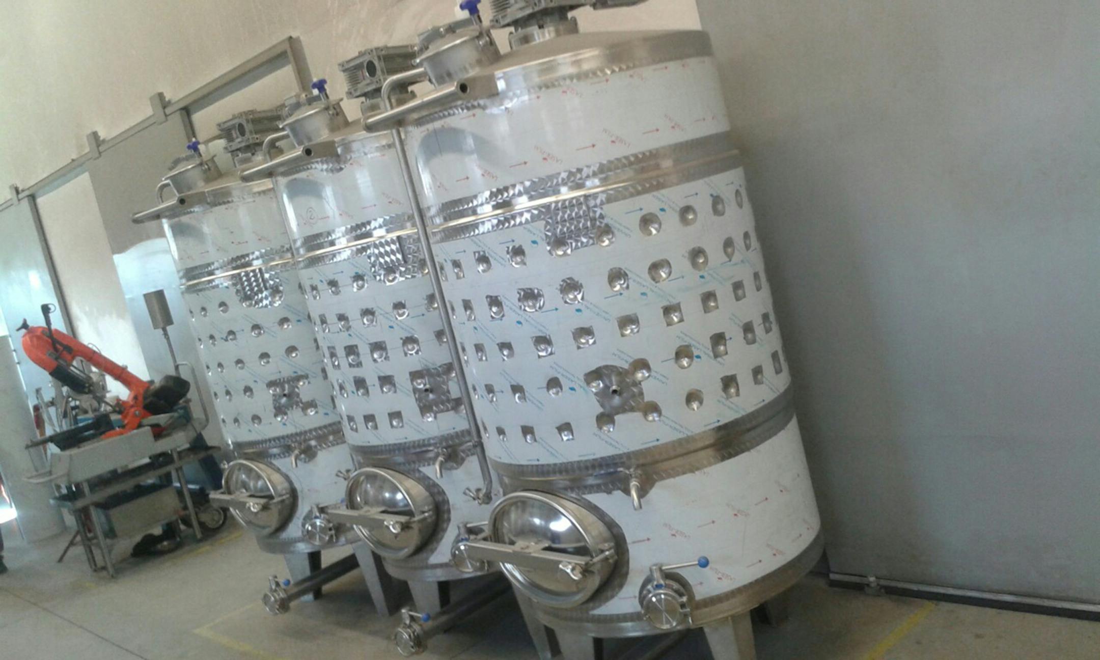 Fermentation tanks for Flying Dutchman Spirits.