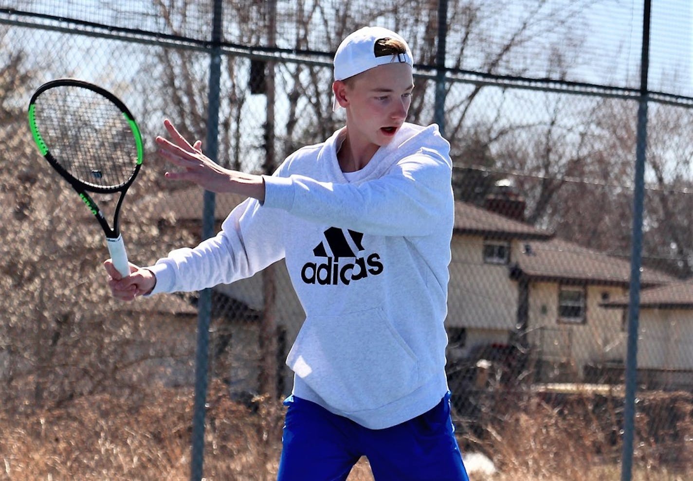 Mounds Park Academy's Parker Law, practicing in 2018. Photo courtesy Anne Berwald, Mounds Park Academy