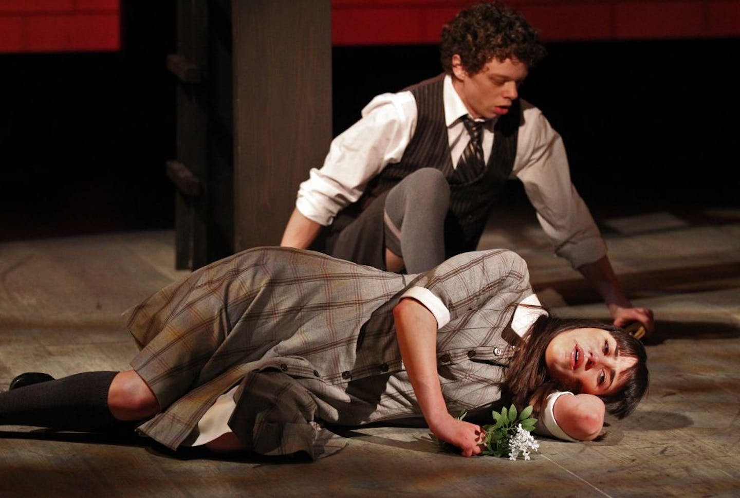 David Darrow and Cat Brindisi in "Spring Awakening"