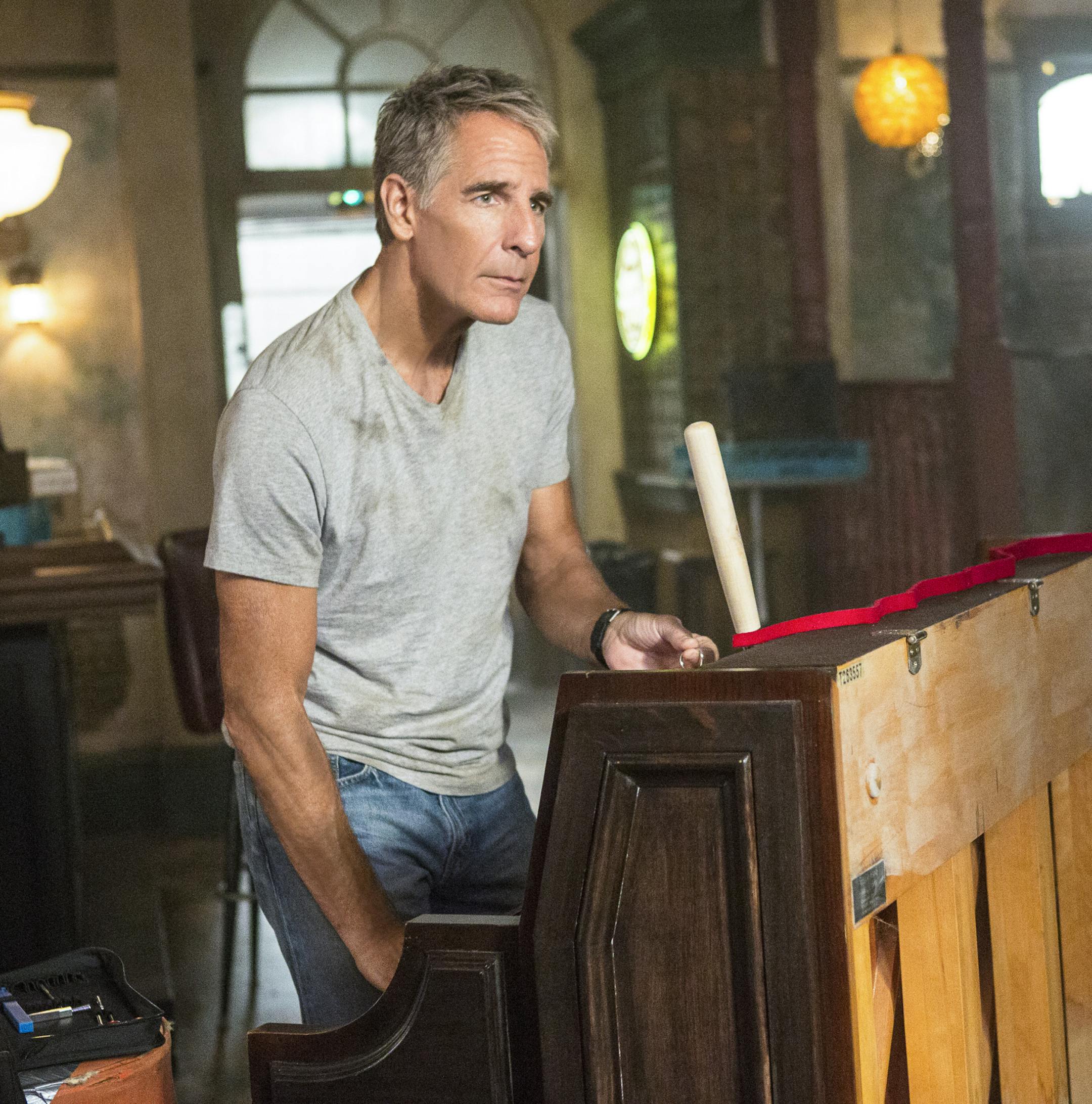 "Rogue Nation" -- While Pride remains on probation six weeks after his rogue takedown of the corrupt Mayor Hamilton, his team is closely monitored by Supervisory Special Agent Paula Boyd (Becky Ann Baker.) Also, when the FBI arrives to run lead on a case involving a stolen big rig of nuclear waste, the team must secretly investigate from the sidelines, on NCIS: NEW ORLEANS, Tuesday, Sept. 26 (10:00-11:00, ET/PT) on the CBS Television Network. Pictured: Scott Bakula as Special Agent Dwayne Pride