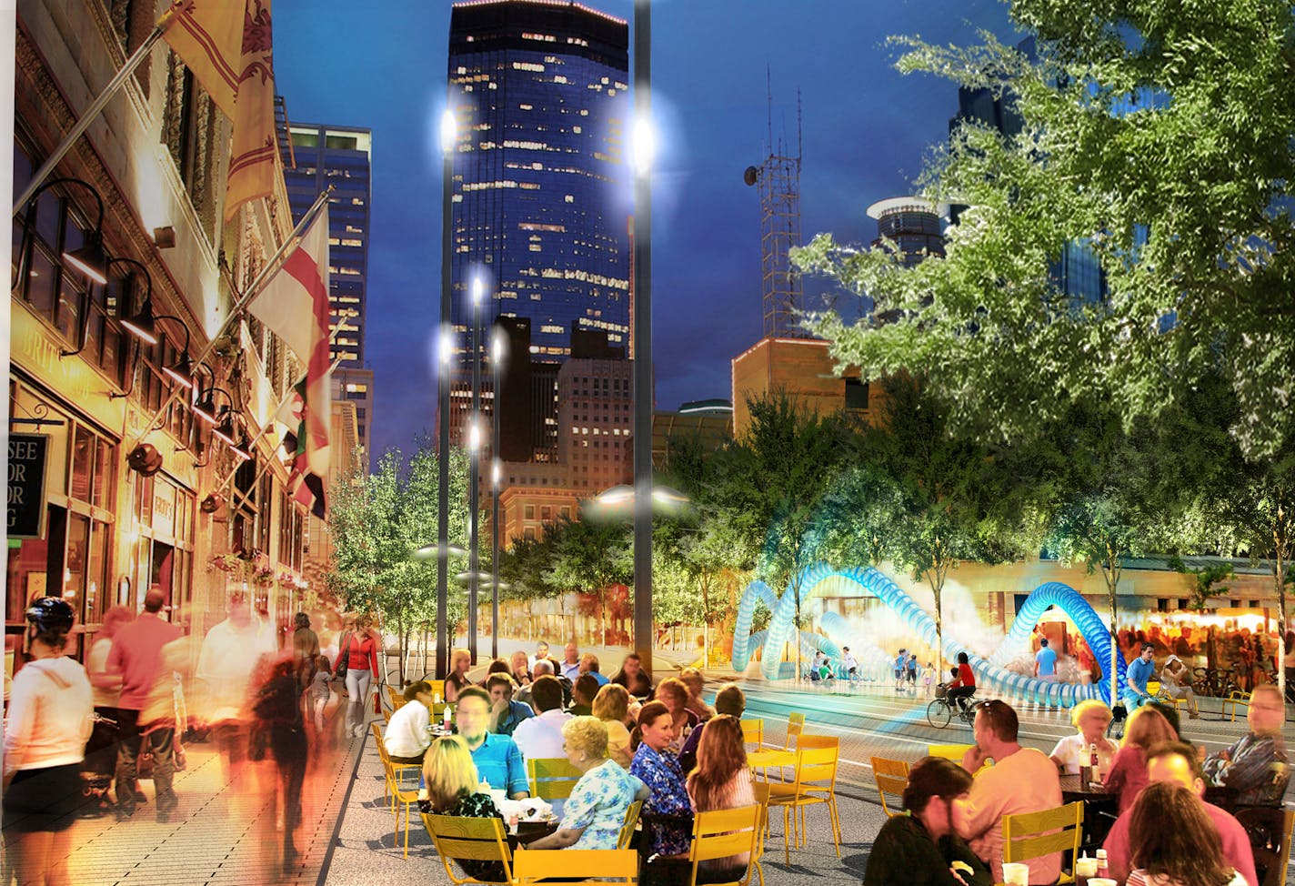 Nicollet Mall rendering.