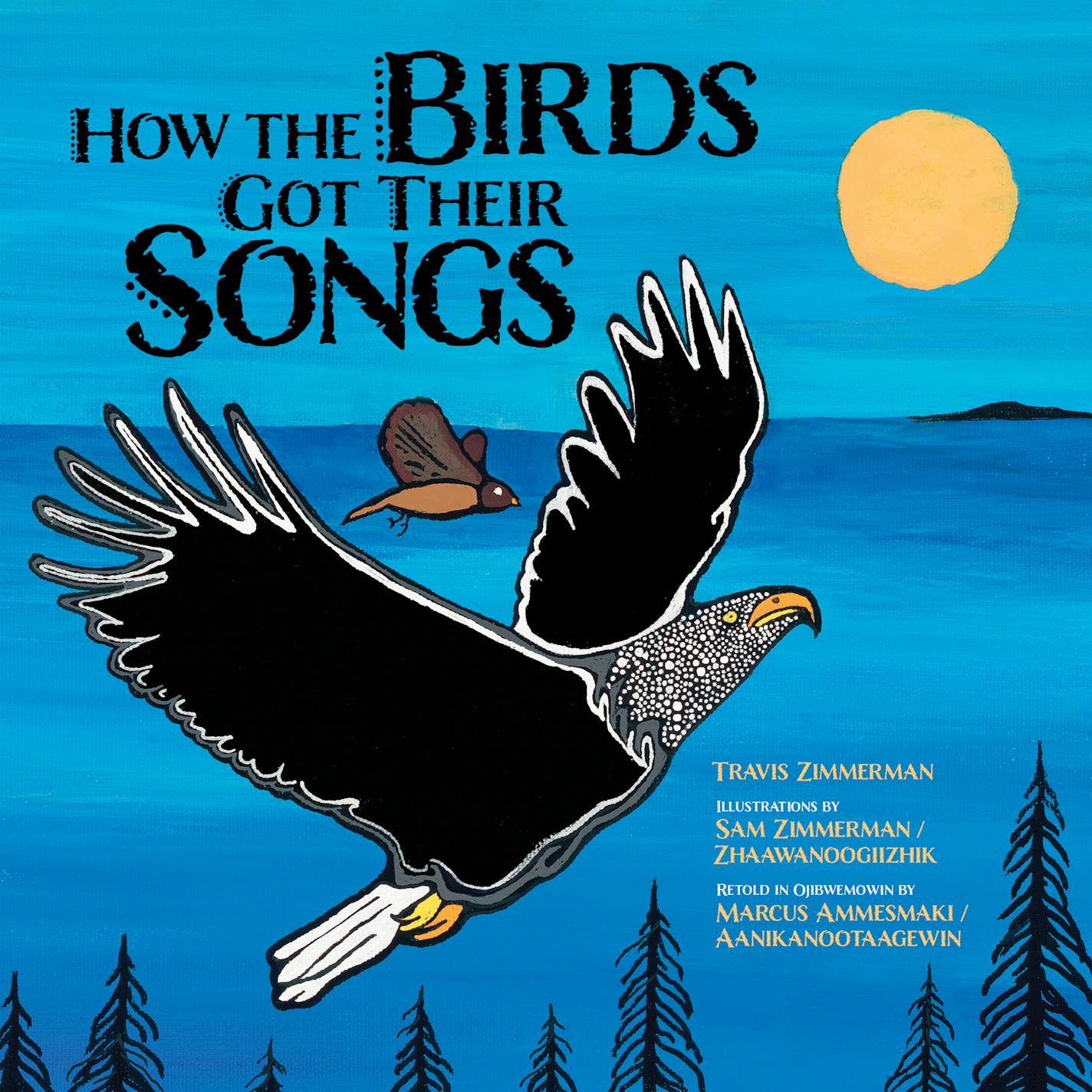 cover of "How the Birds Got Their Songs" features a bird in flight